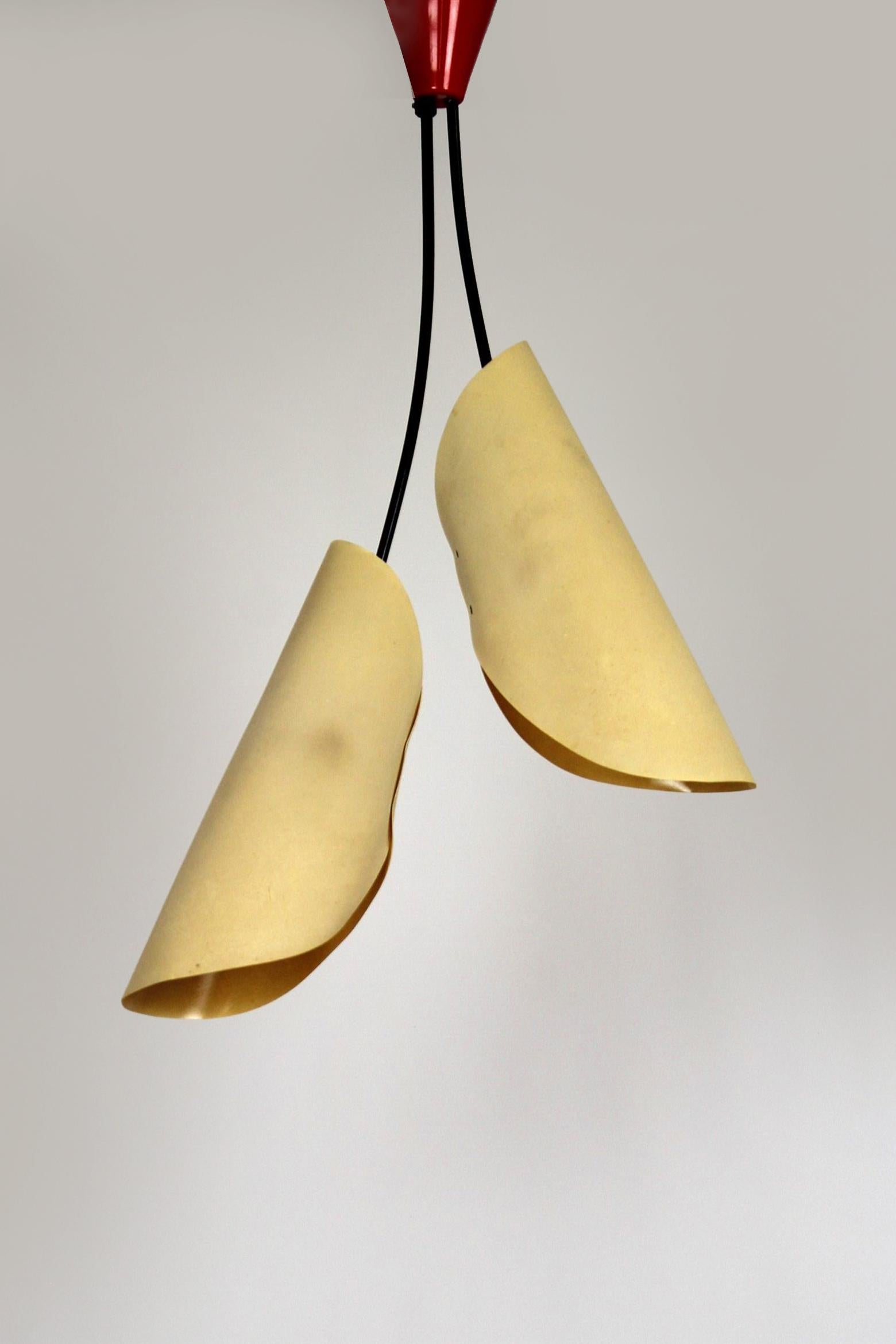 20th Century Mid-Century Pendant Lamp by Josef Hurka for Napako, 1960s For Sale