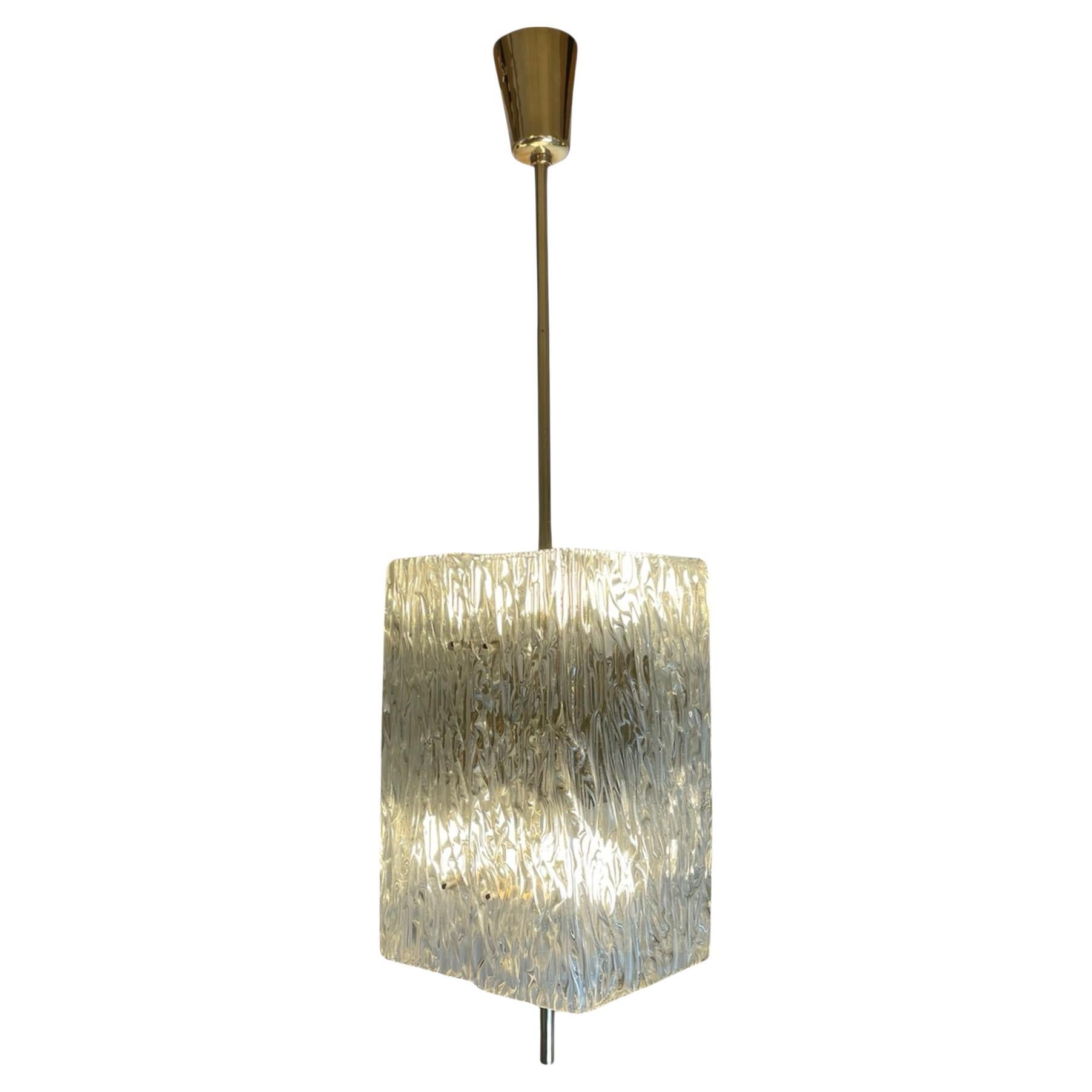Mid-Century Pendant Lamp by J.T. Kalmar for Kalmar, 1950s For Sale