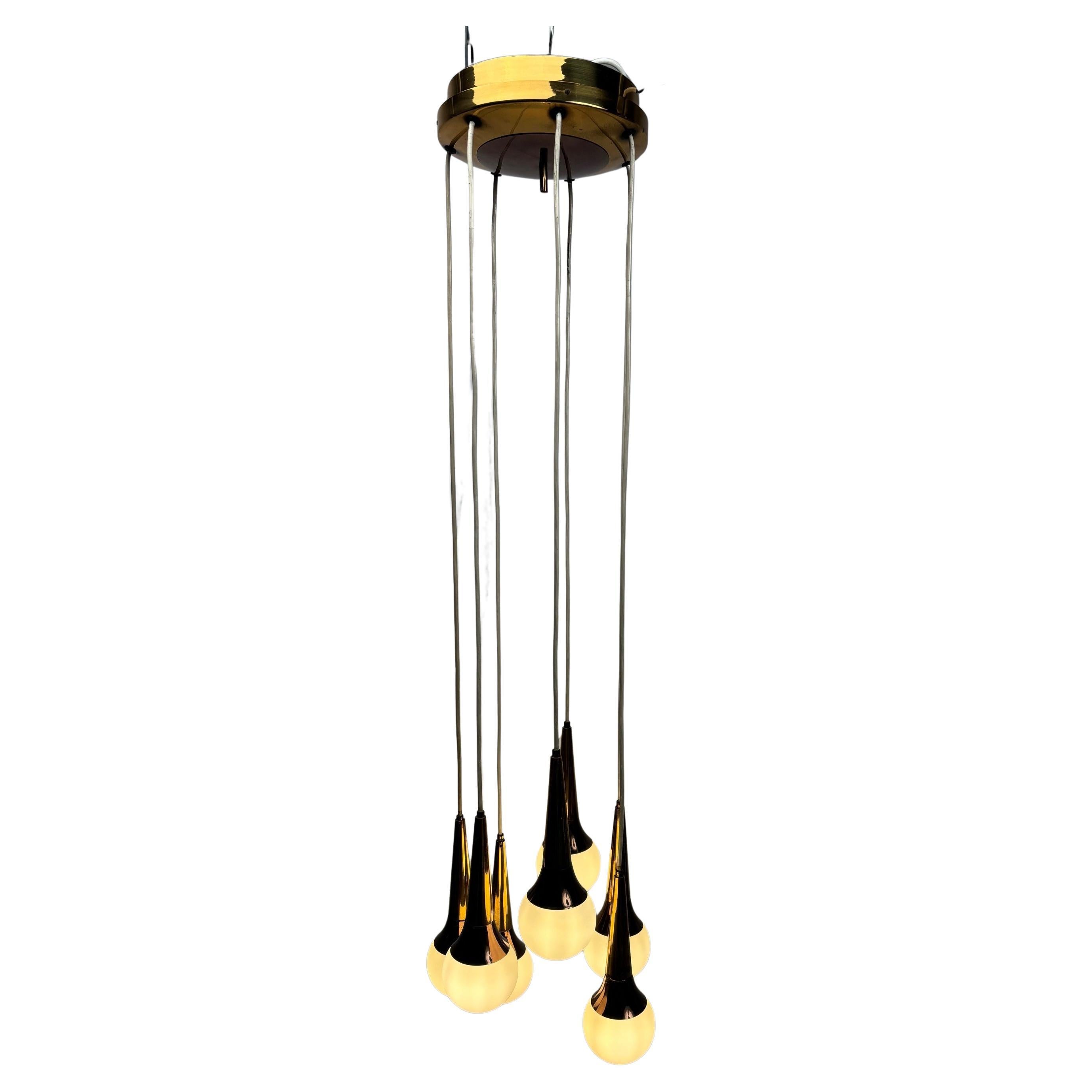 Mid-Century Pendelleuchte von Stilnovo, Italien, 1950er Jahre im Angebot
