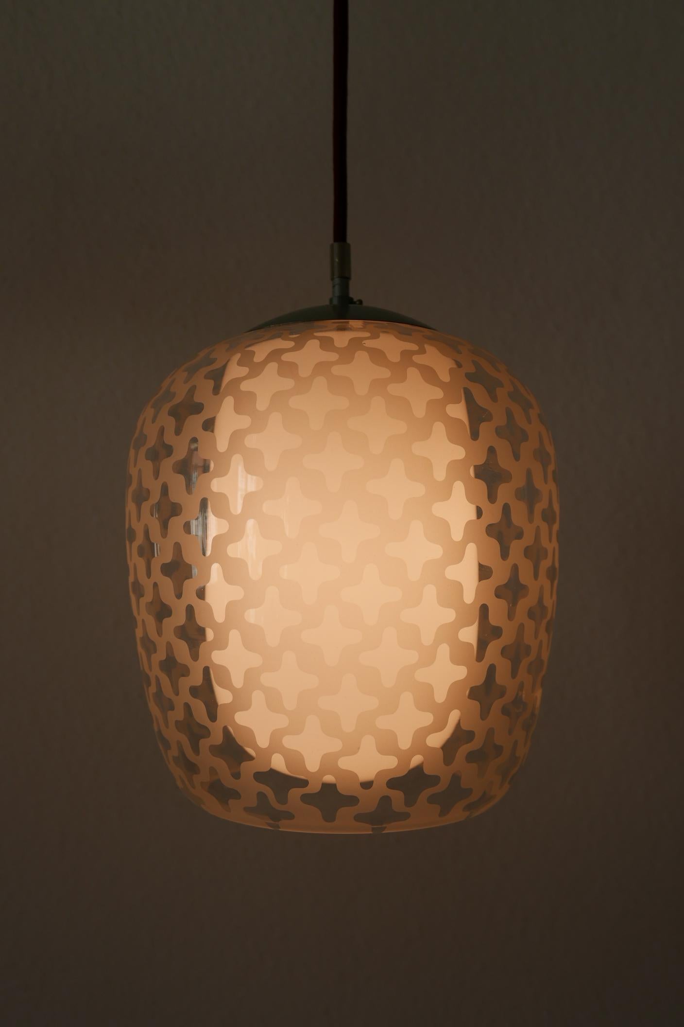 Metal Mid-Century Pendant Lamp Cora by Wilhelm Wagenfeld for Peill & Putzler, 1950s