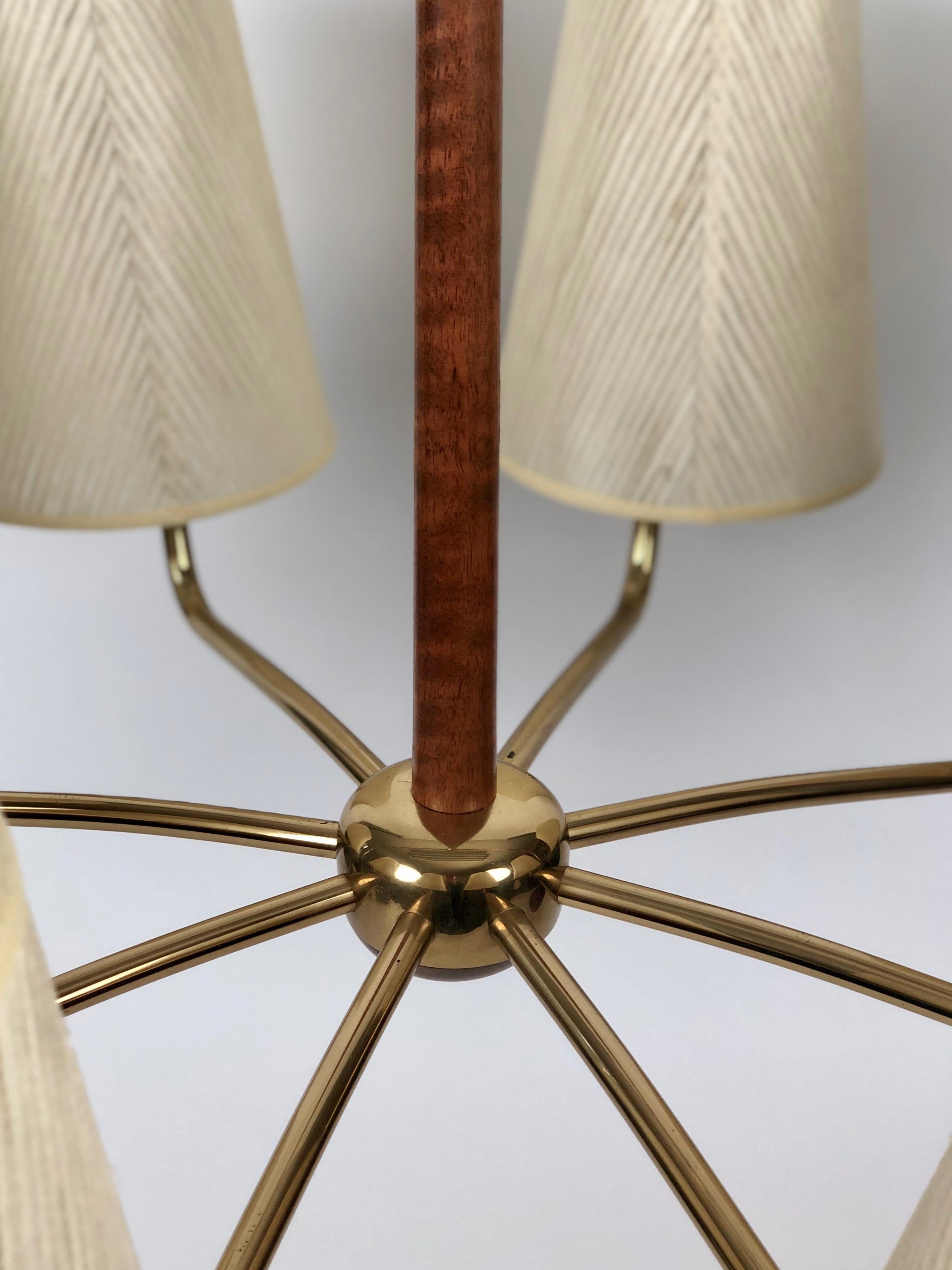 Polished Mid-Century Pendant Lamp from Josef Frank, Austria