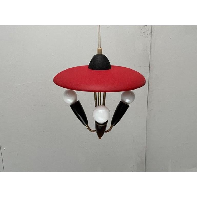 Mid-Century-Pendelleuchte im Stil von Stilnovo, 1960er Jahre im Angebot 2