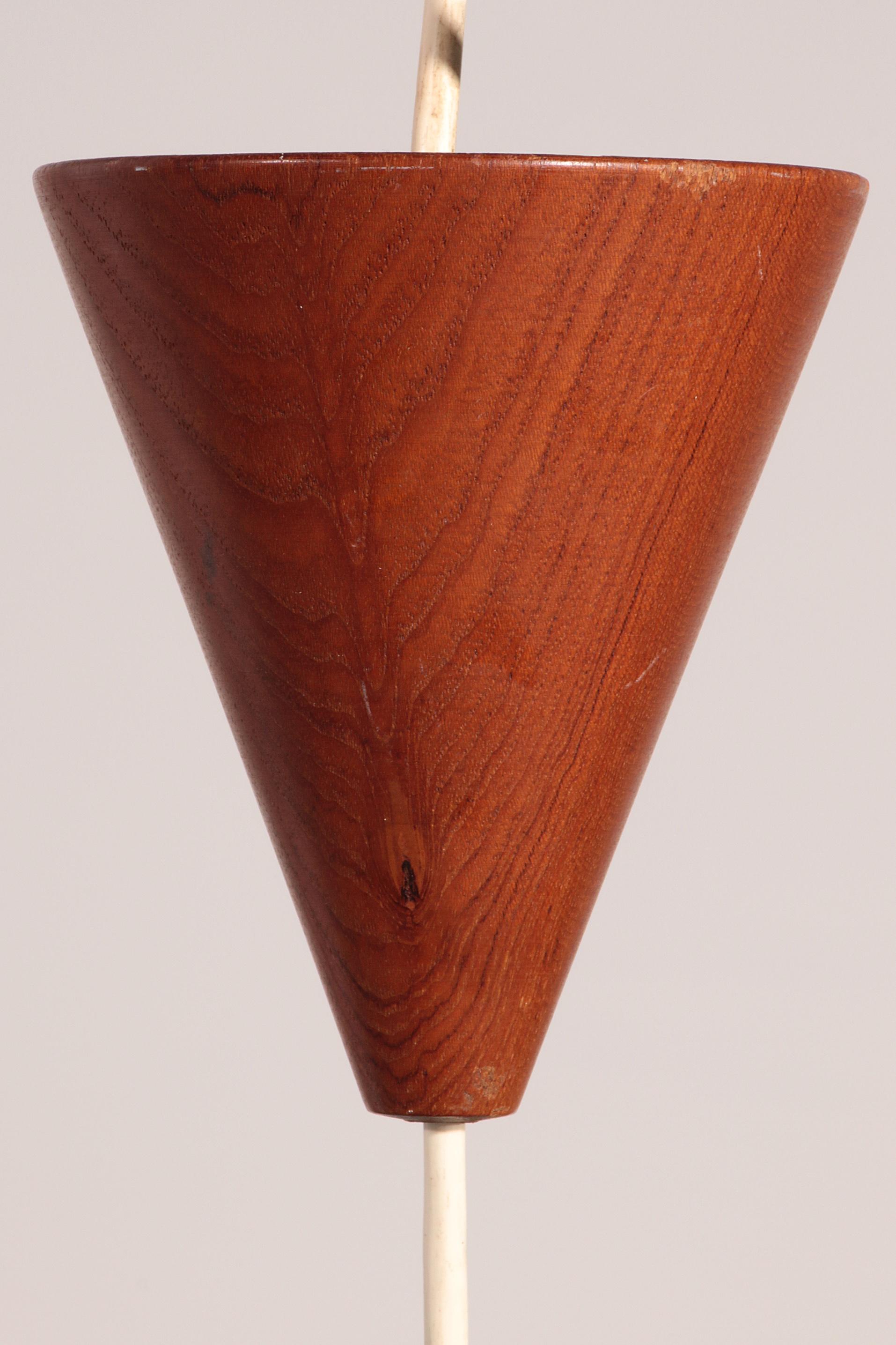 Mid century Pendant Lamp van Temde Leuchten, jaren '60 For Sale 3
