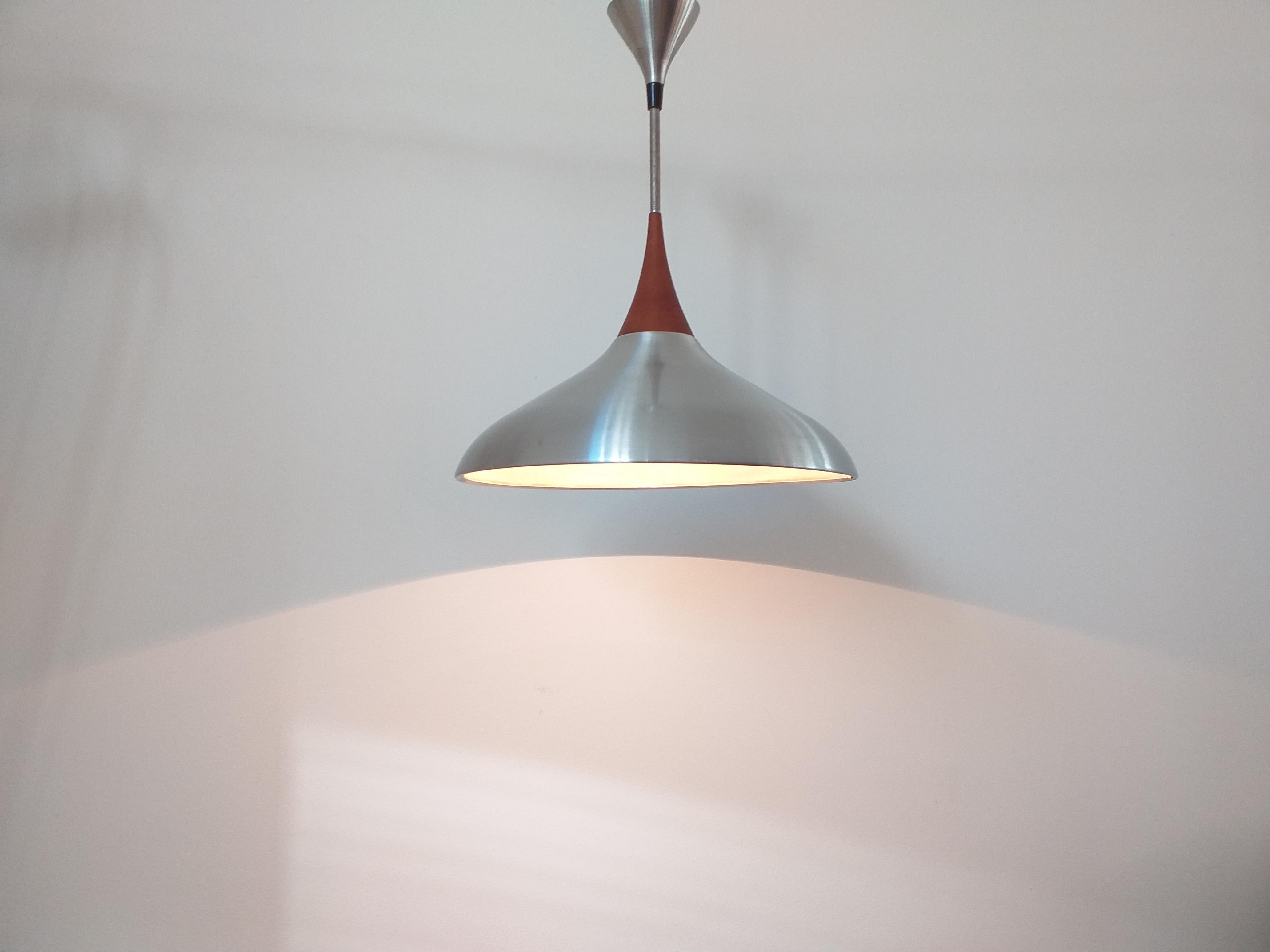 Midcentury Pendant Lidokov, Designed by Josef Hurka, 1960s In Fair Condition For Sale In Praha, CZ