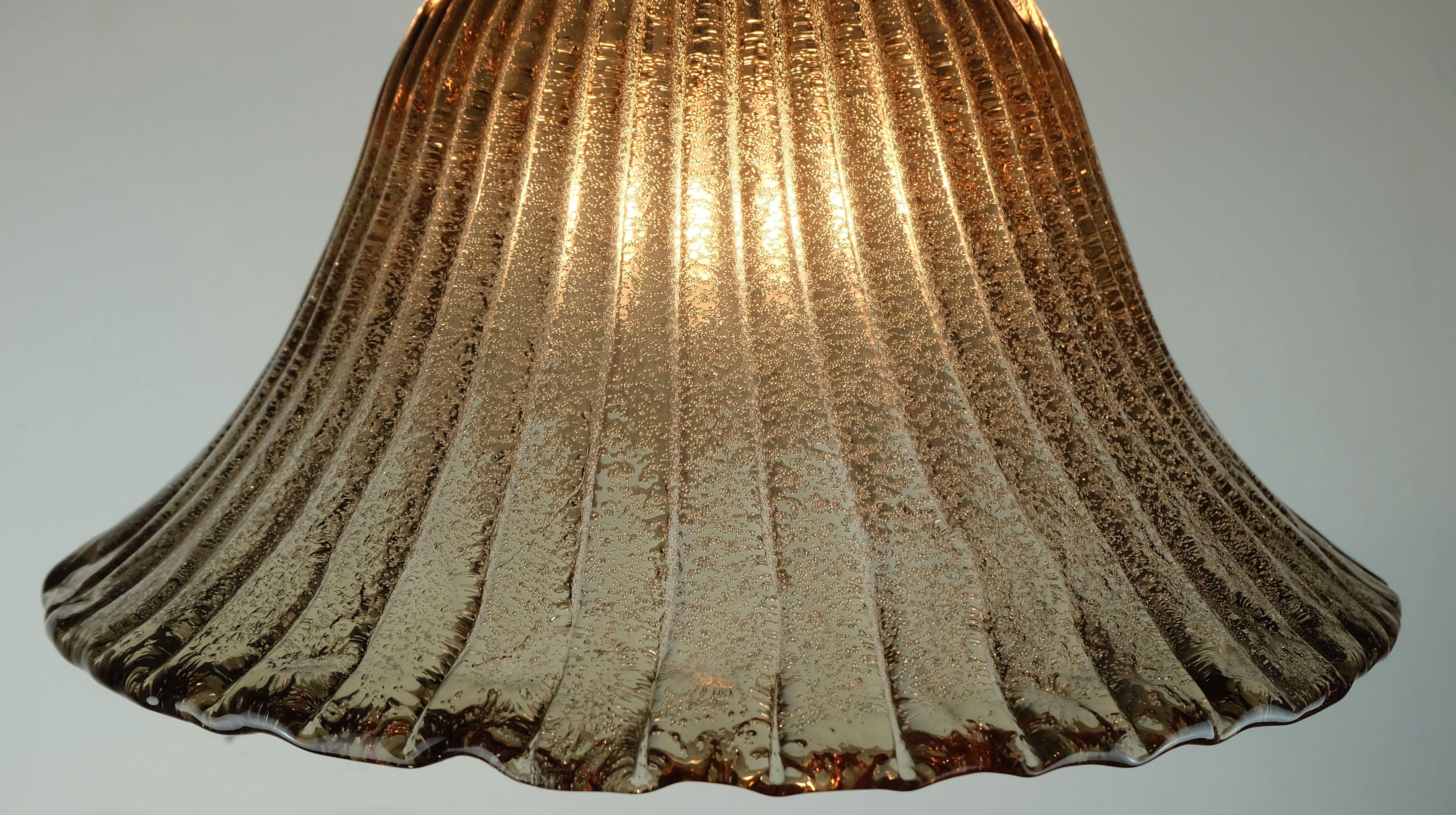 mid century PENDANT LIGHT briloner leuchten murano 1970s For Sale 4