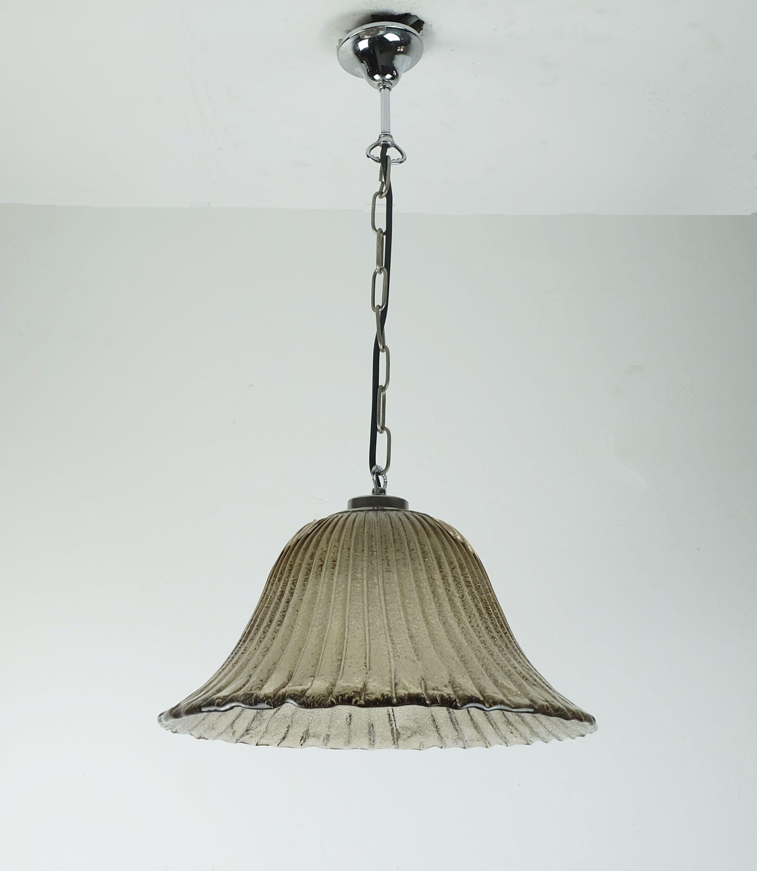 German mid century PENDANT LIGHT briloner leuchten murano 1970s For Sale