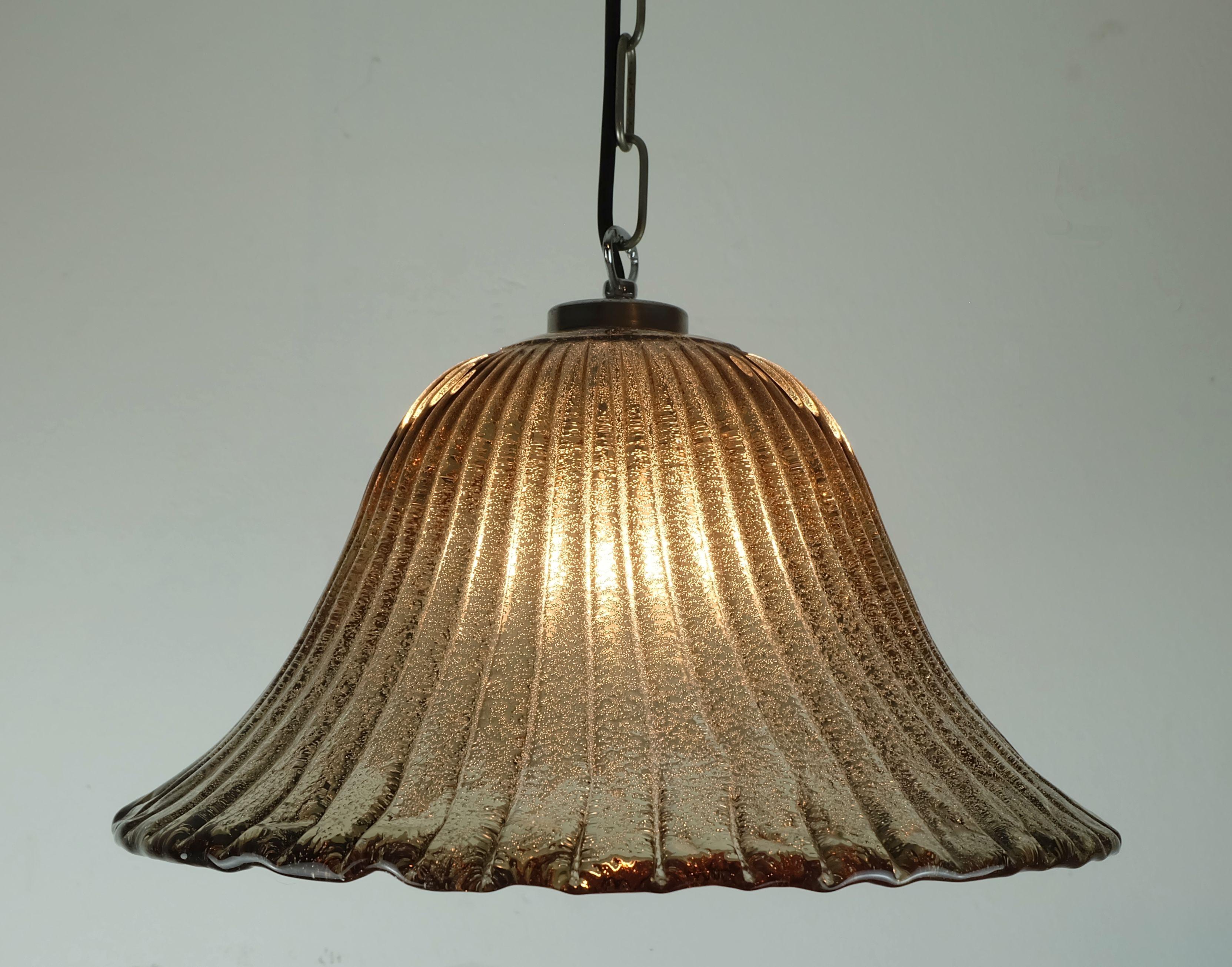 mid century PENDANT LIGHT briloner leuchten murano 1970s For Sale 2