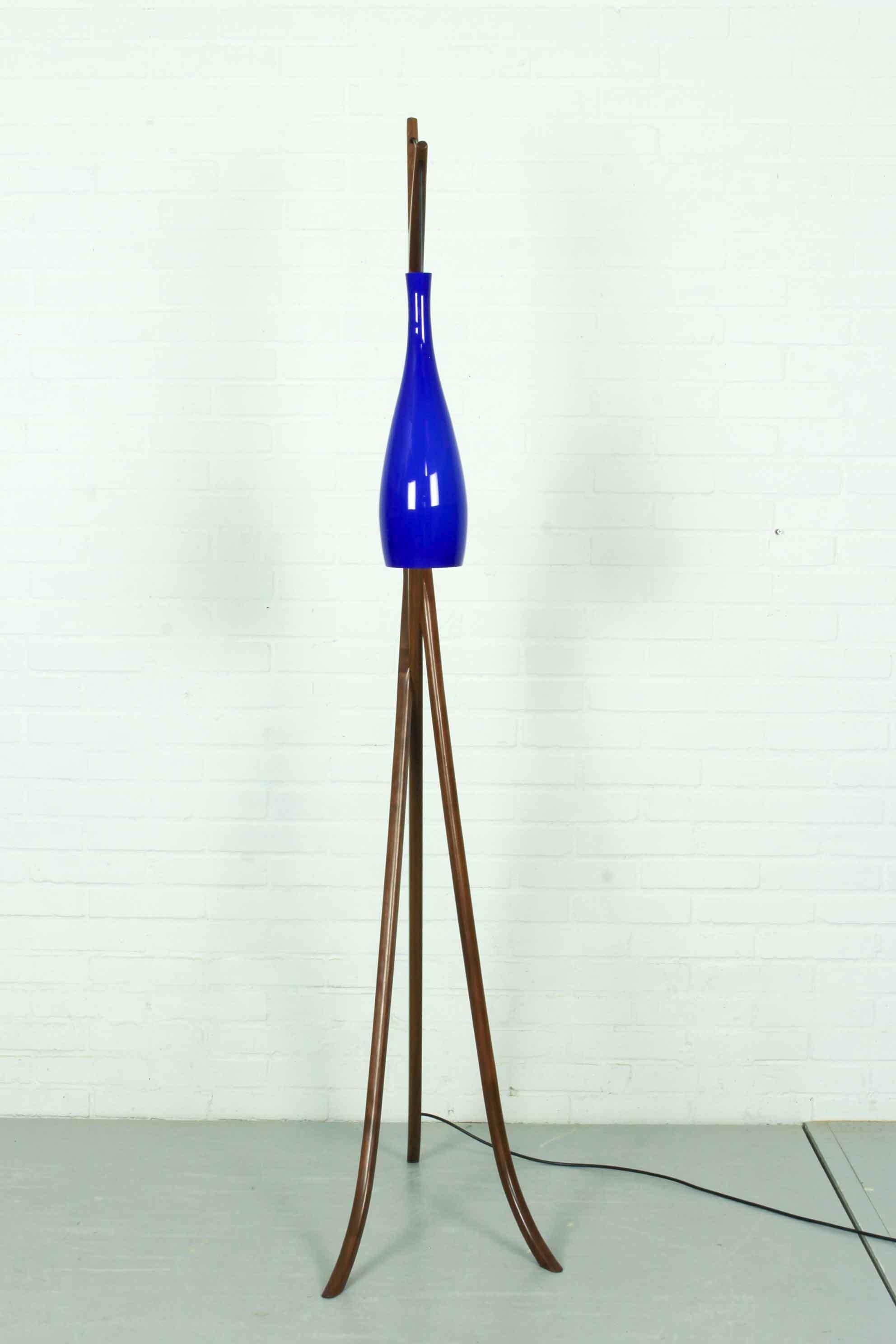 Contemporary Mid Century Pendant Light by Michael Bang for Fog & Morup A/S with Holmegaard For Sale