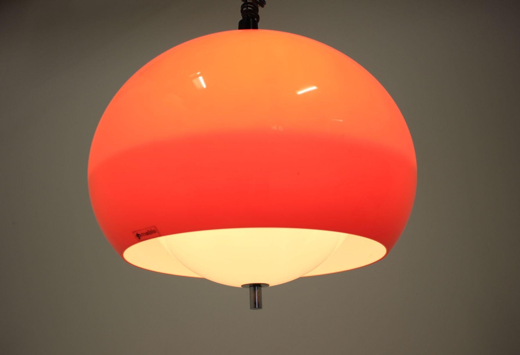 Mid-Century Modern Midcentury Pendant Meblo, Harvey Guzzini, 1970s