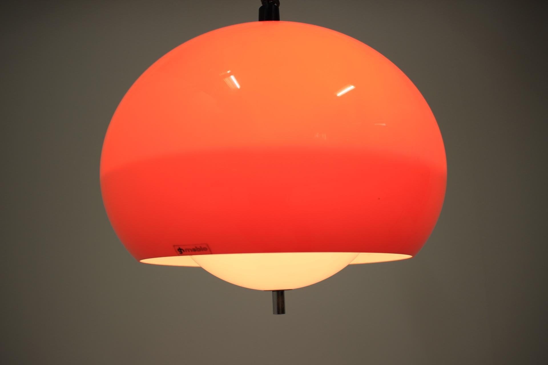 Midcentury Pendant Meblo, Harvey Guzzini, 1970s In Good Condition In Praha, CZ