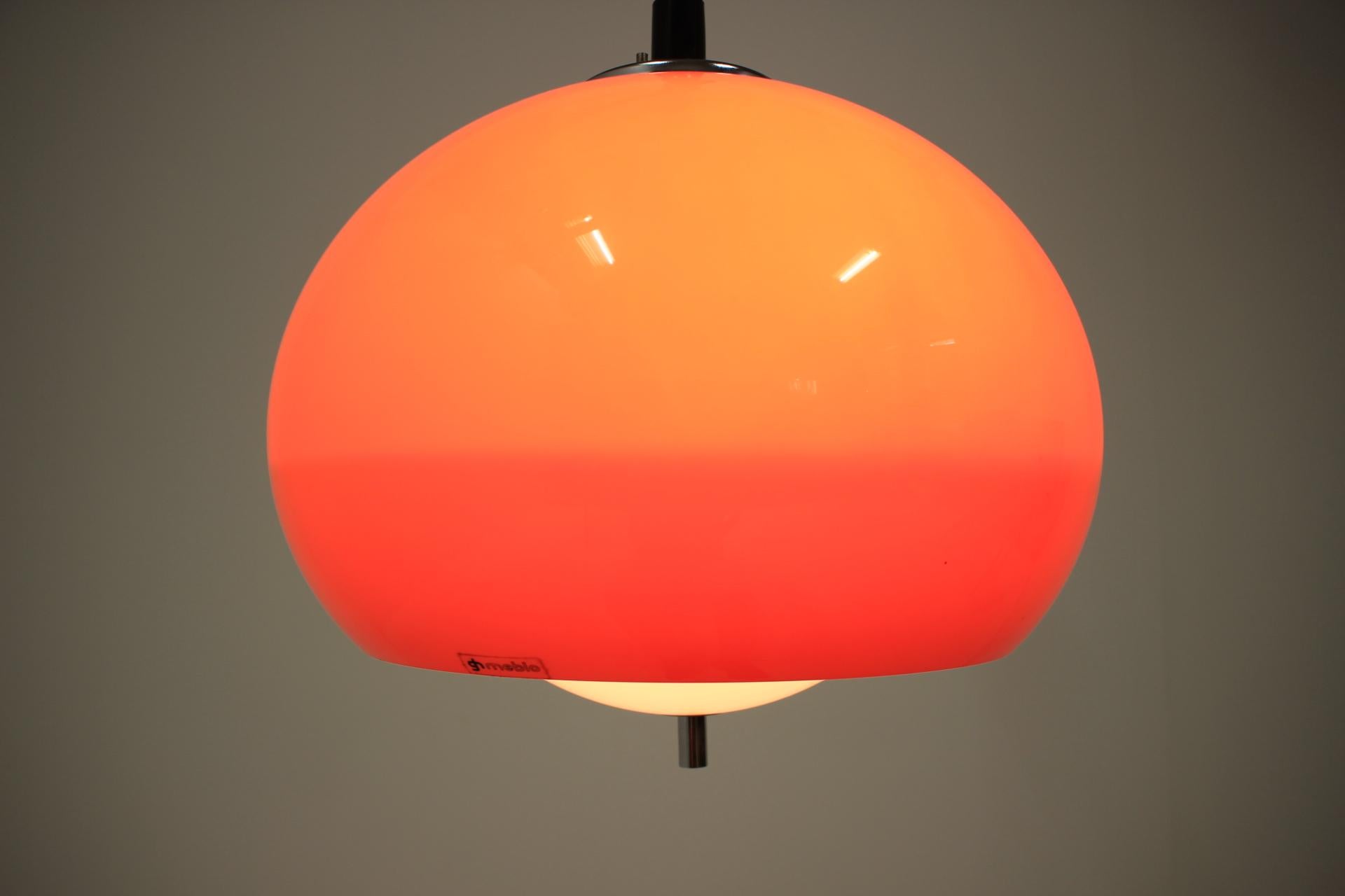 Plastic Midcentury Pendant Meblo, Harvey Guzzini, 1970s