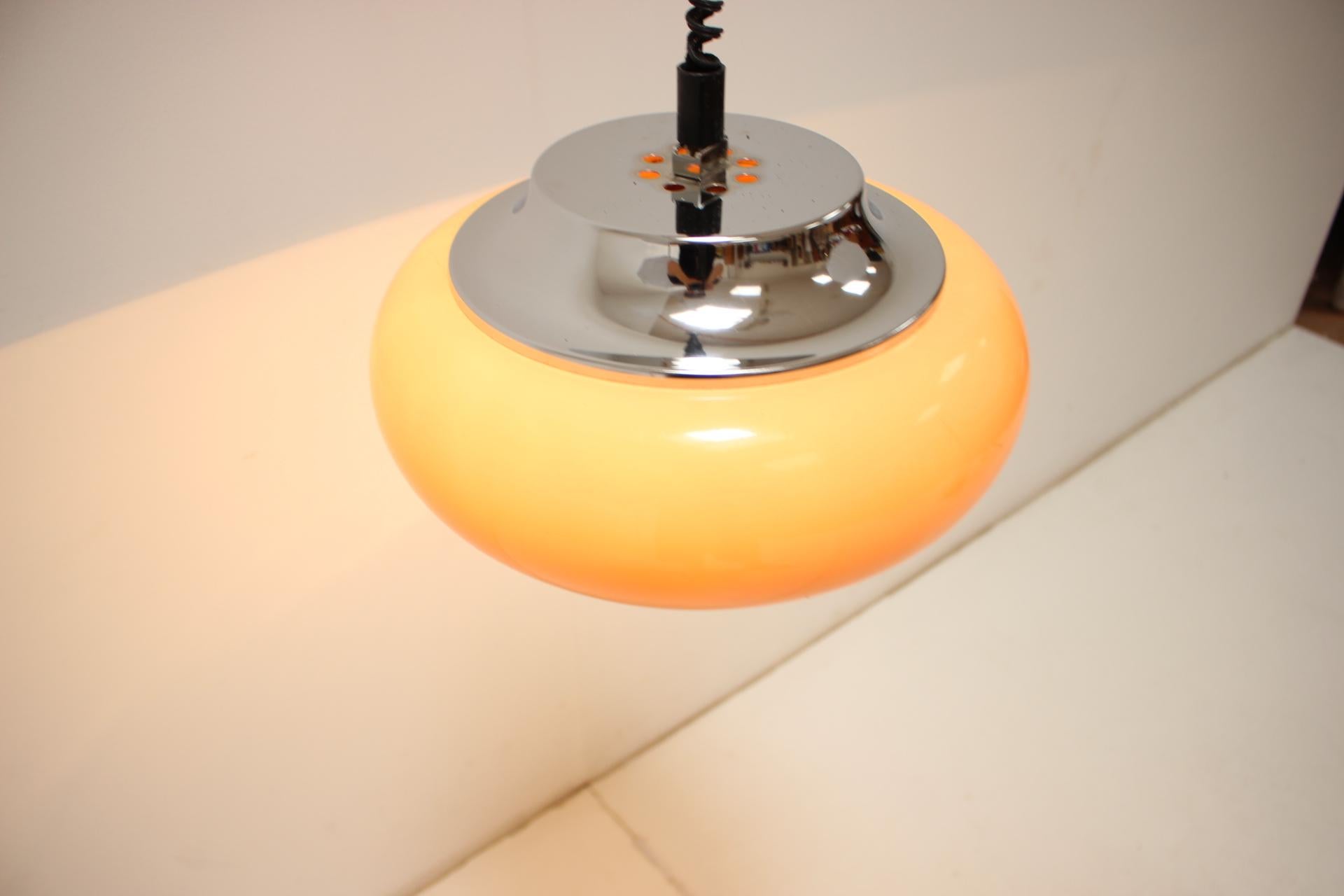 Mid Century Pendant Meblo, Harvey Guzzini, Italy, 1970s For Sale 4