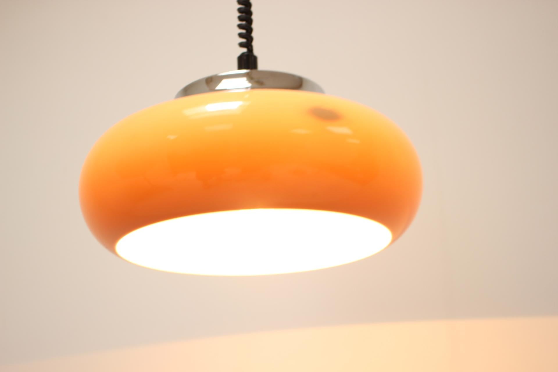 Mid Century Pendant Meblo, Harvey Guzzini, Italy, 1970s For Sale 5