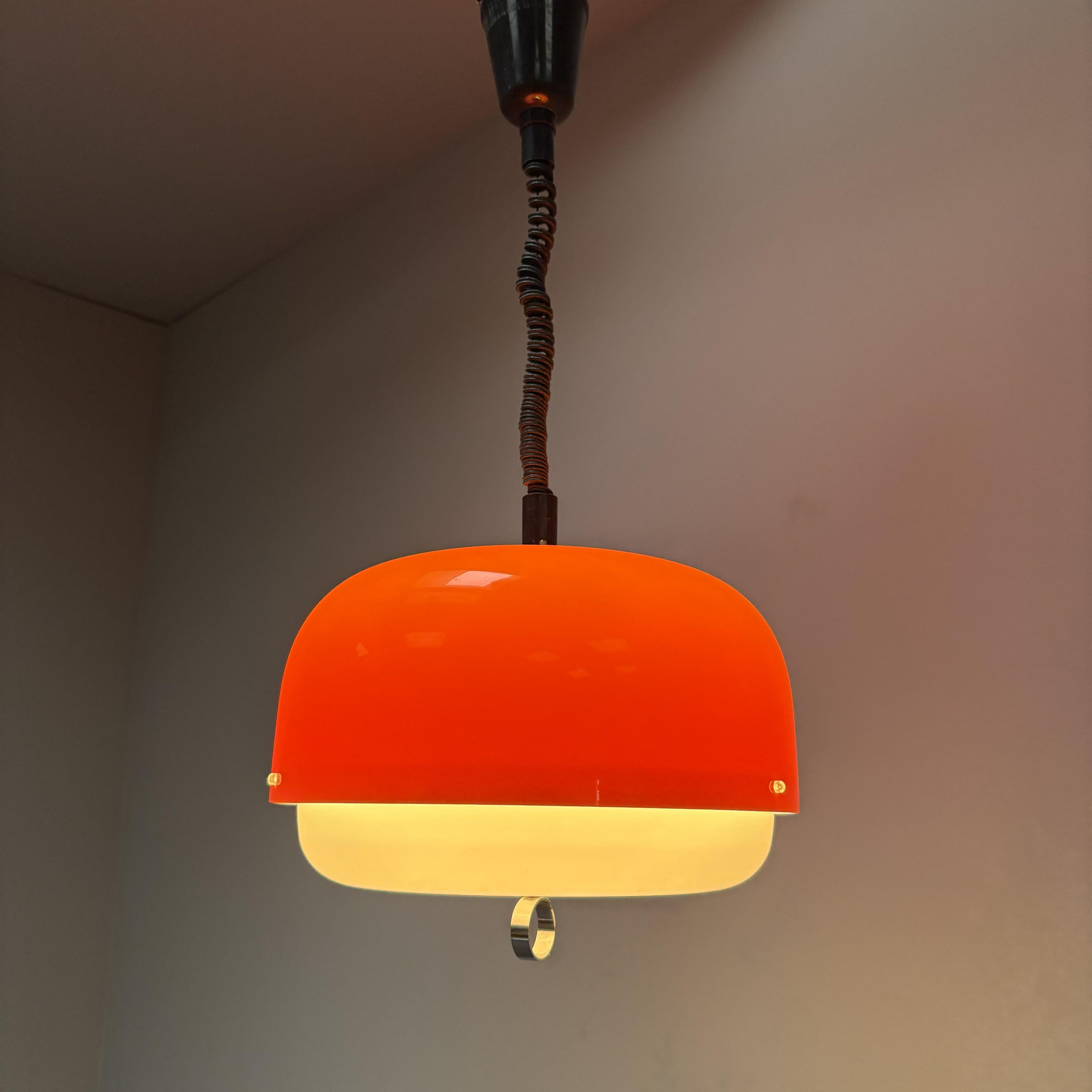 Pendentif Medusa du milieu du siècle par Luigi Massoni pour Guzzini, années 1970, Italie en vente 3