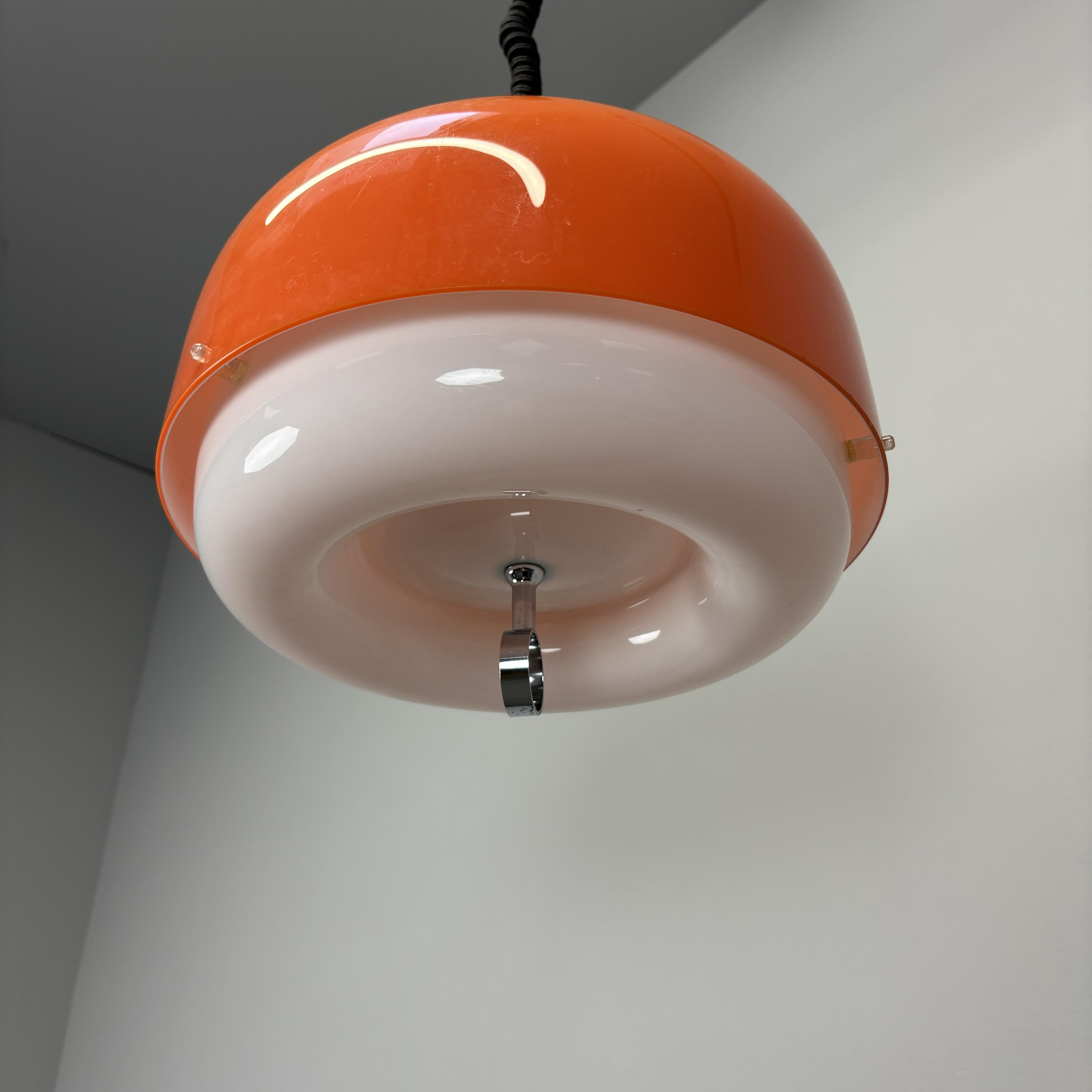 Métal Pendentif Medusa du milieu du siècle par Luigi Massoni pour Guzzini, années 1970, Italie en vente