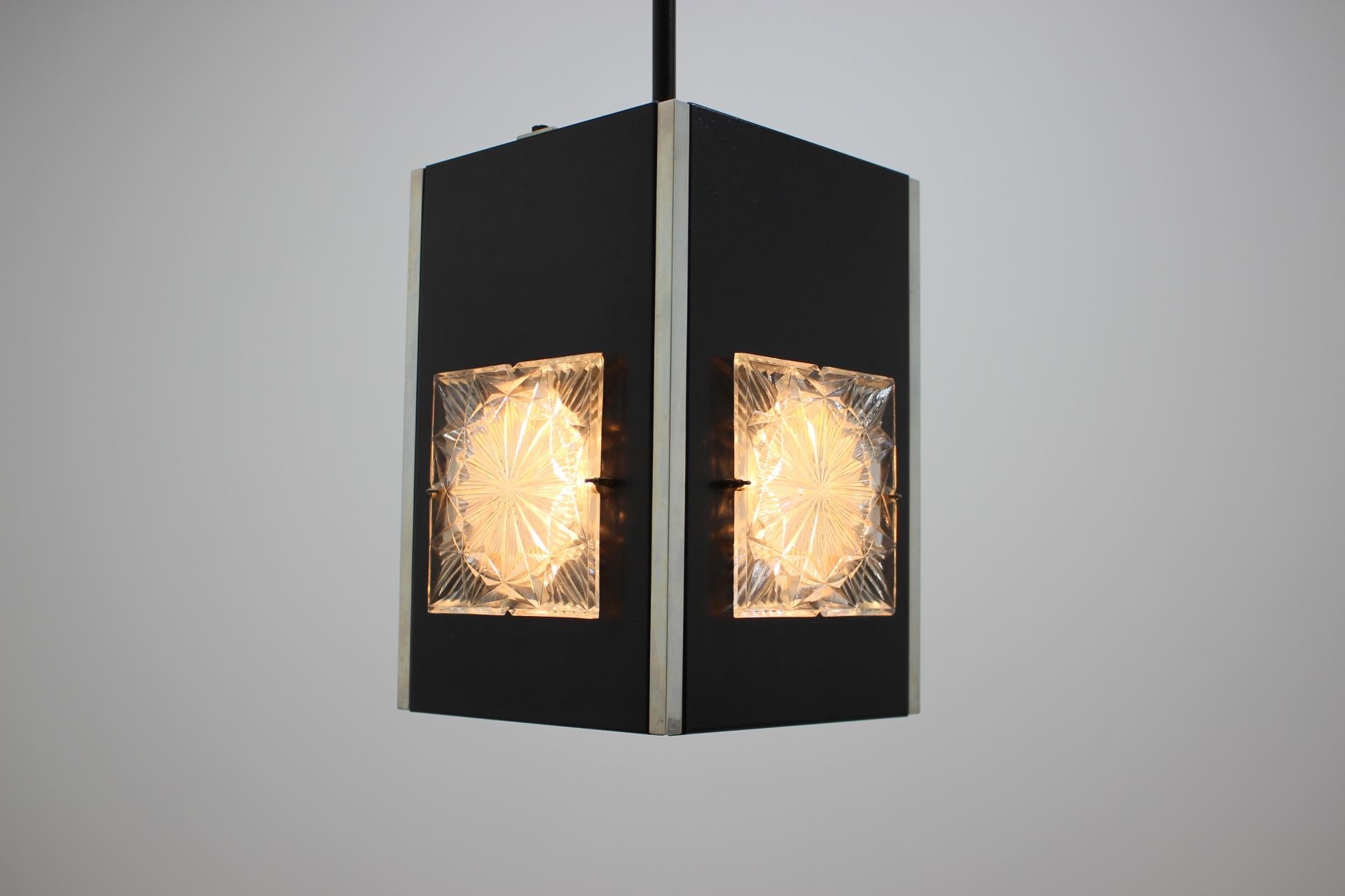Lacquered Midcentury Pendant Napako, Designed by Josef Hurka, 1970s For Sale