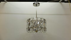 Midcentury Pendant Prism Faceted Crystal Kinkeldey