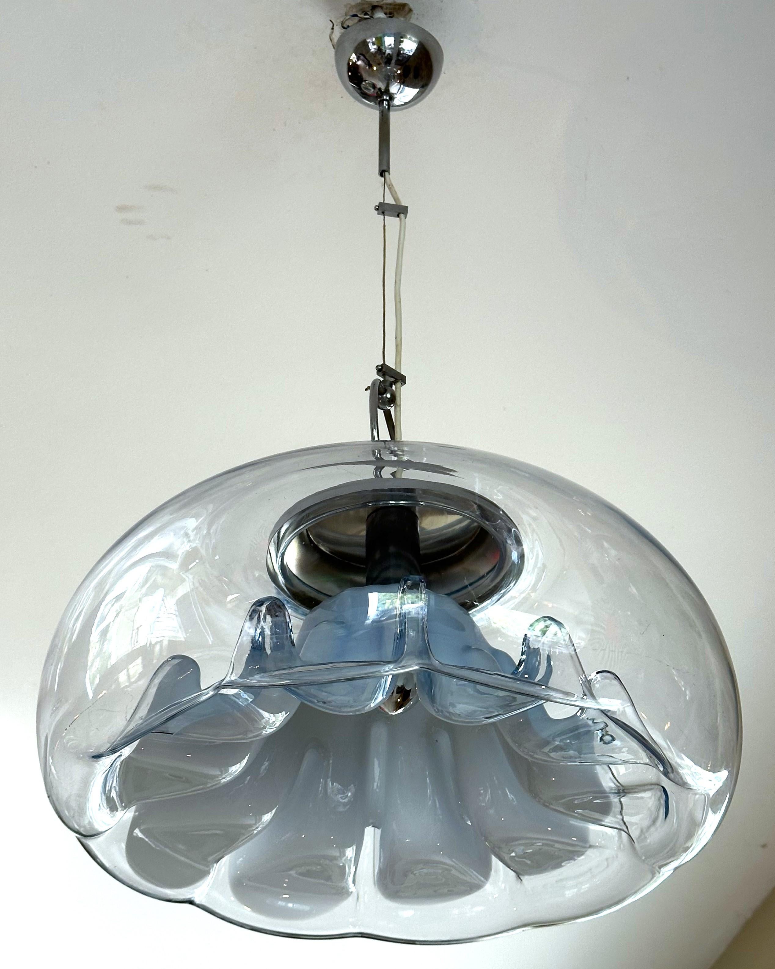 Mid Century Pendant Toni Zuccheri for VeArt, Italy 1960 For Sale 6