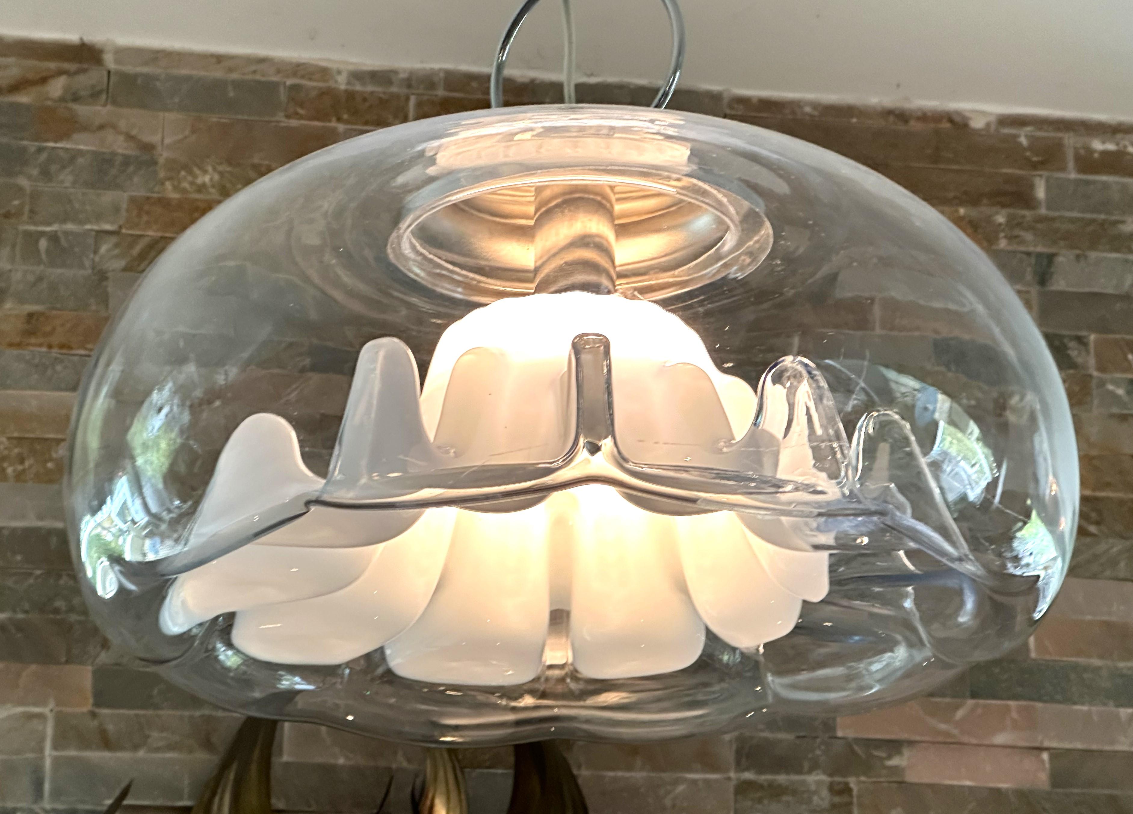 Mid-Century Modern Mid Century Pendant Toni Zuccheri for VeArt, Italy 1960 For Sale