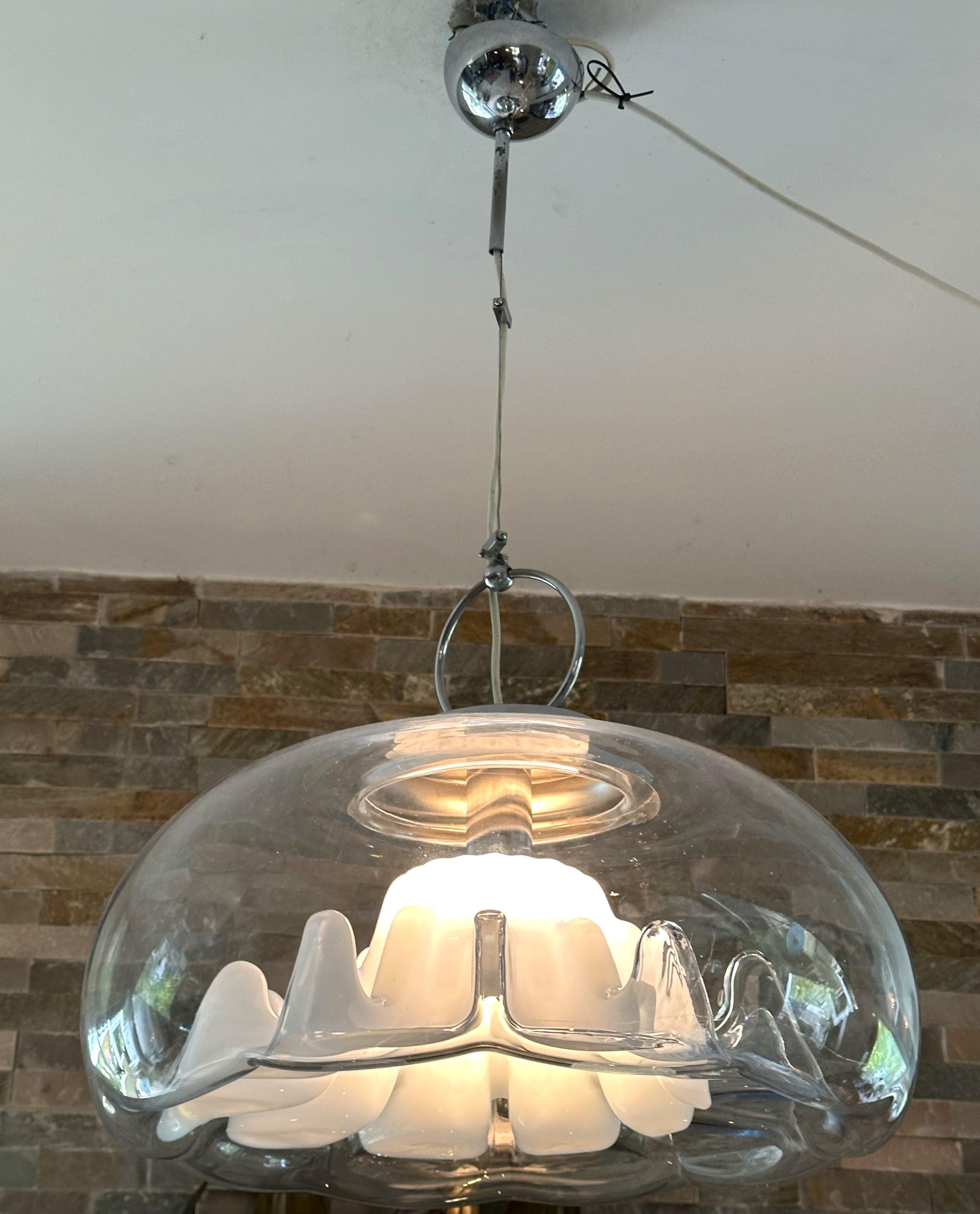 Mid Century Pendant Toni Zuccheri for VeArt, Italy 1960 In Good Condition For Sale In Saarbruecken, DE