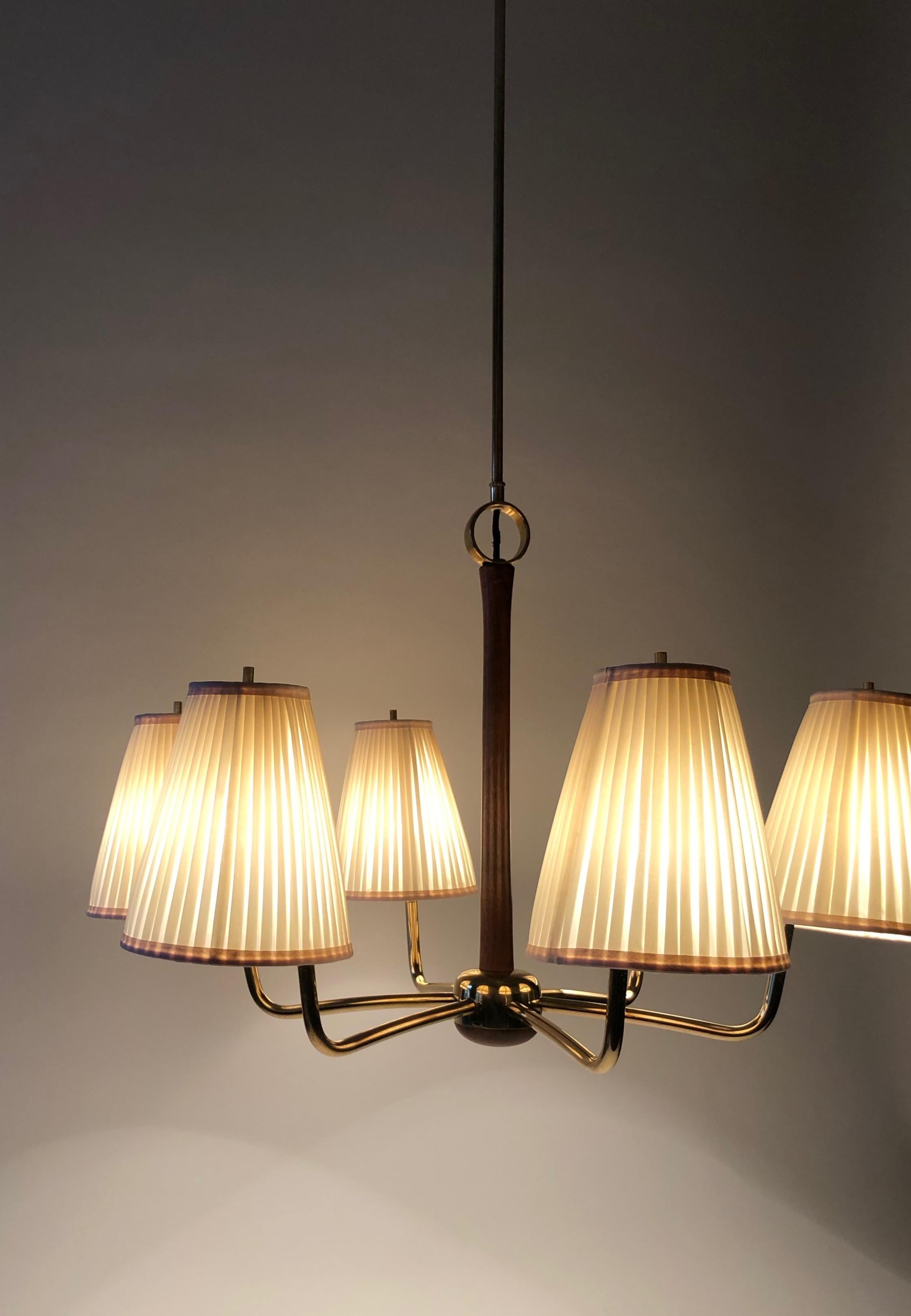 Mid-Century Pendent Lamp, Model Kiri, from Josef Frank, Austria For Sale 3