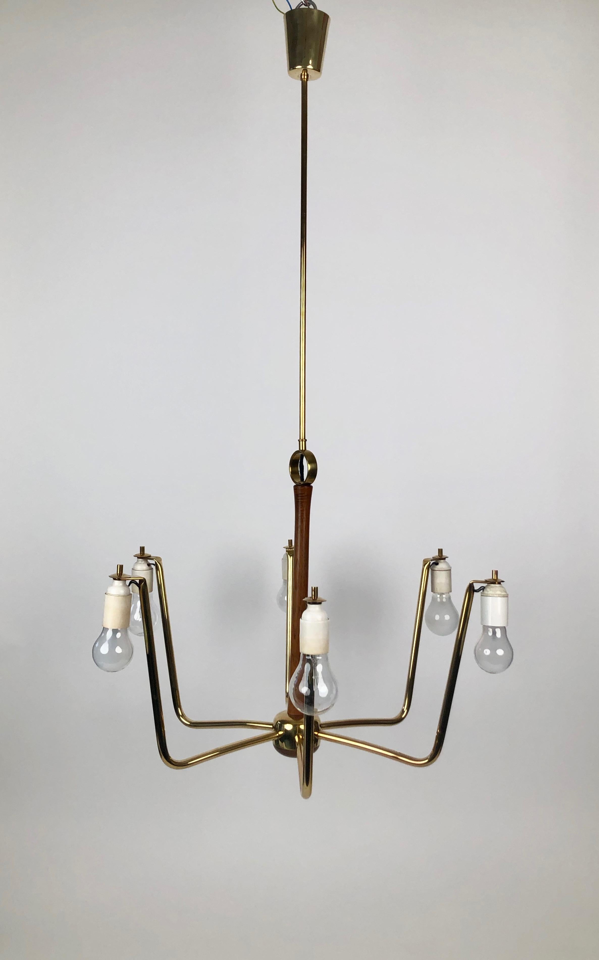 Mid-Century Pendent Lamp, Model Kiri, from Josef Frank, Austria For Sale 7