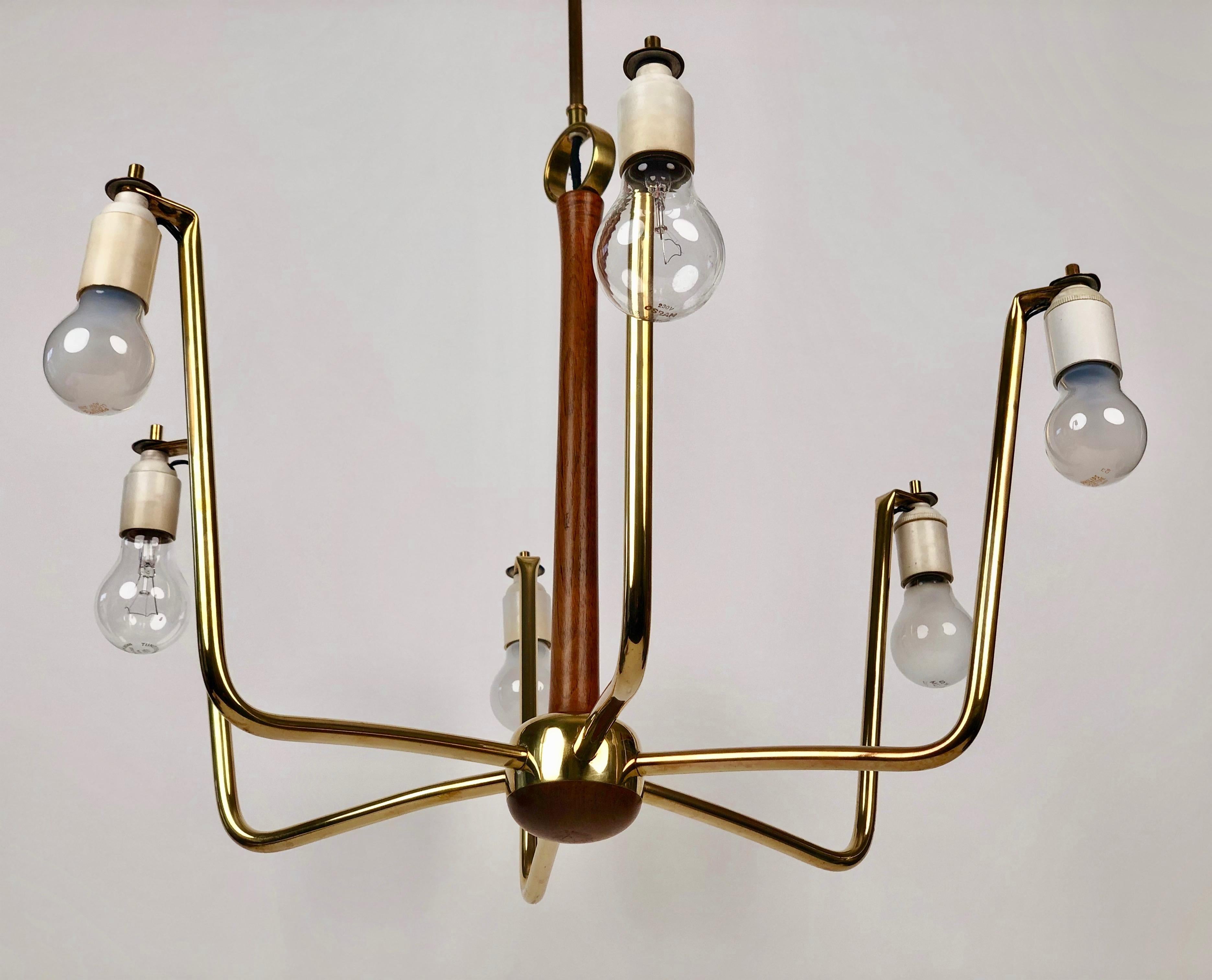 Mid-Century Pendent Lamp, Model Kiri, from Josef Frank, Austria For Sale 9