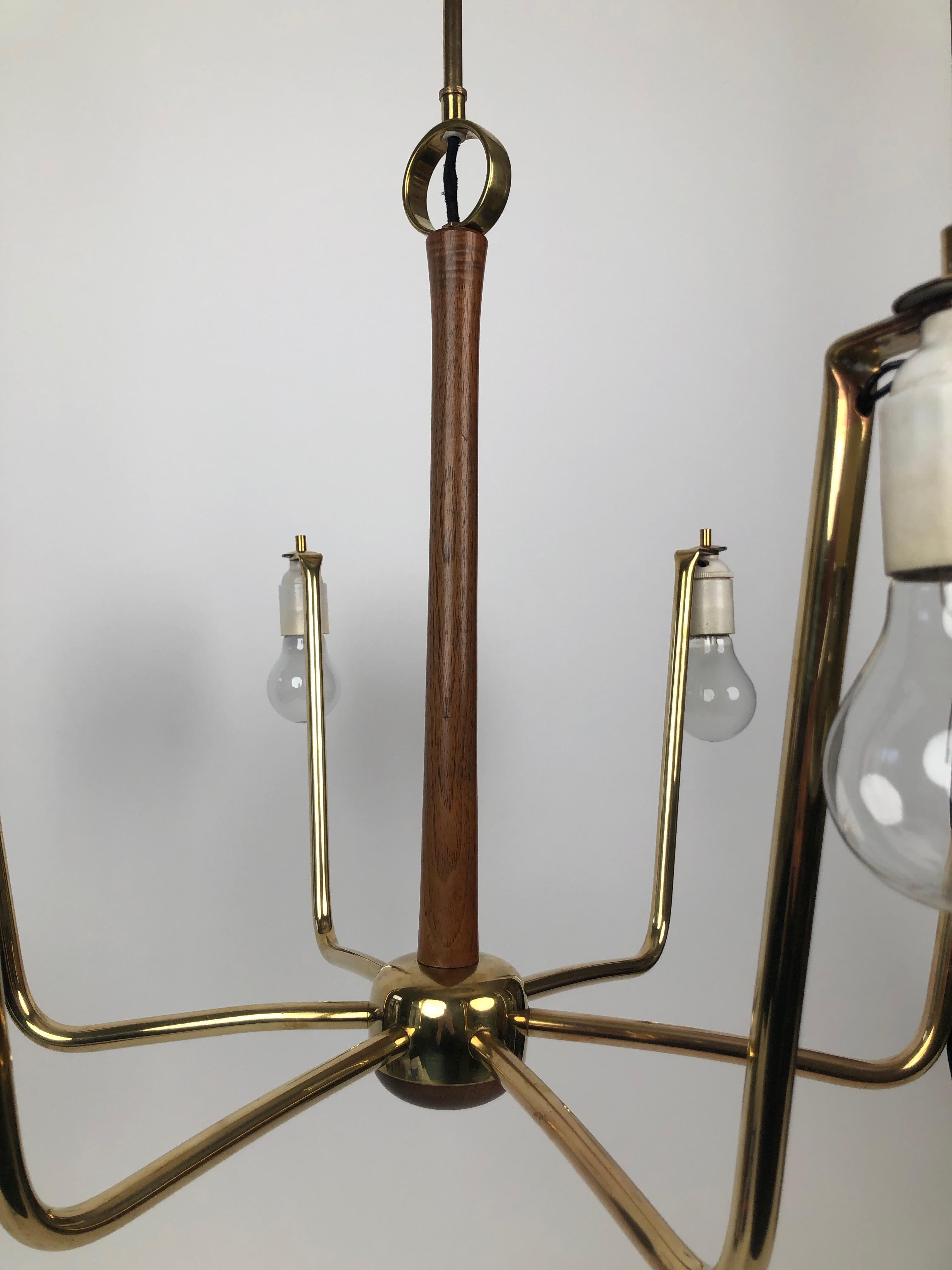 Mid-Century Pendent Lamp, Model Kiri, from Josef Frank, Austria For Sale 10