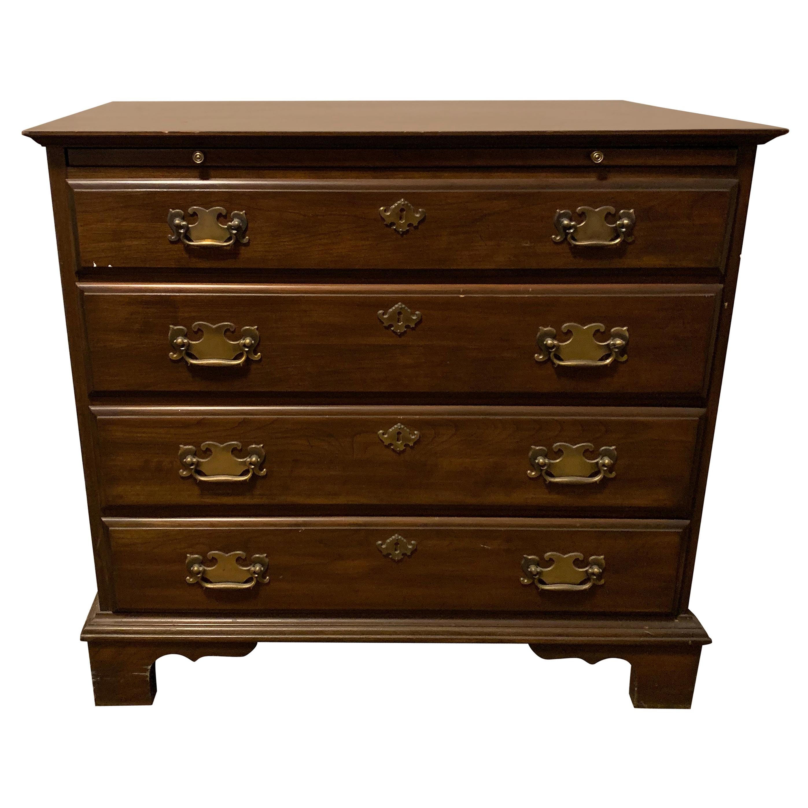 Midcentury Pennsylvania House Four Drawer Dresser or Nightstand For Sale