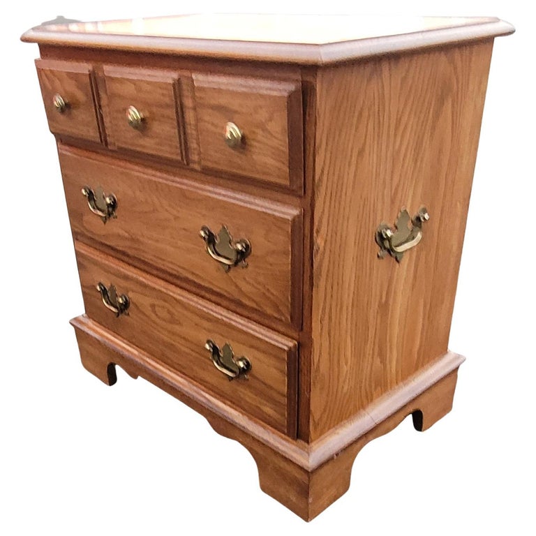 MidCentury Pennsylvania House Oak Bedside Chest of Drawers Nightstand