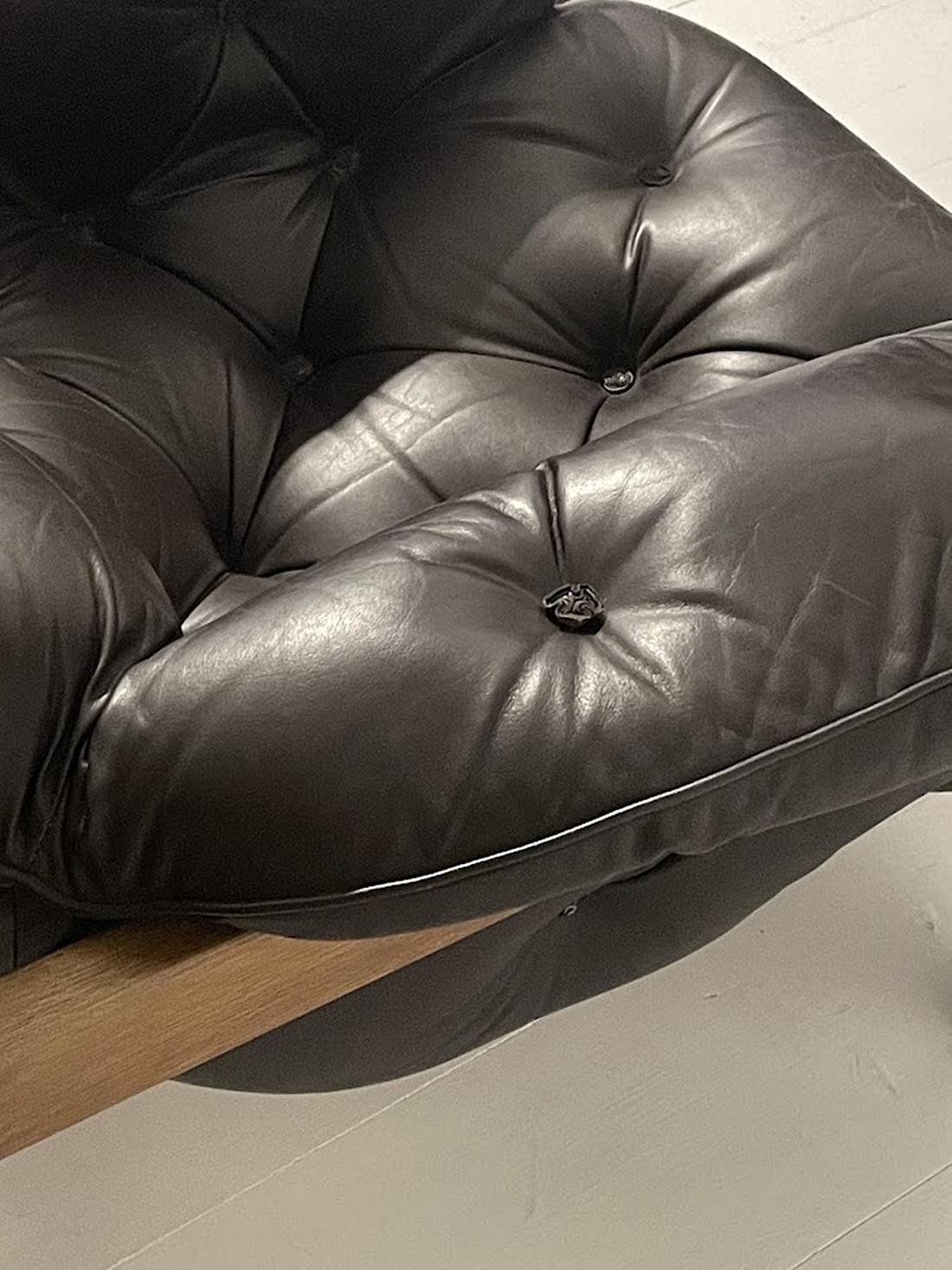 Mid Century Senator Leather Armchair 1970s, Hungary 8