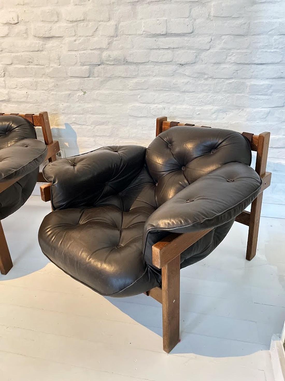 Late 20th Century Mid Century Senator Leather Armchair 1970s, Hungary