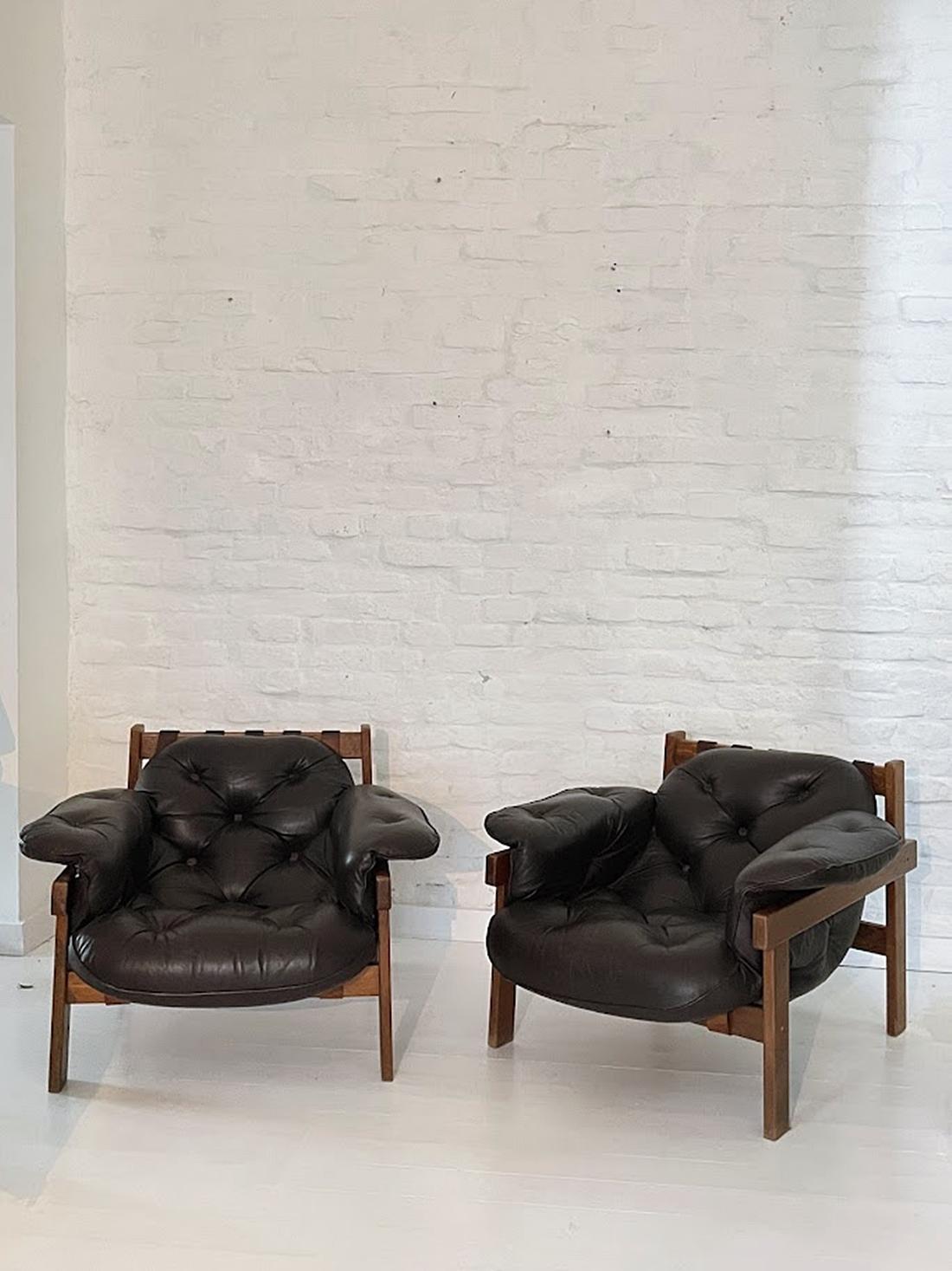 Mid Century Senator Leather Armchair 1970s, Hungary 1