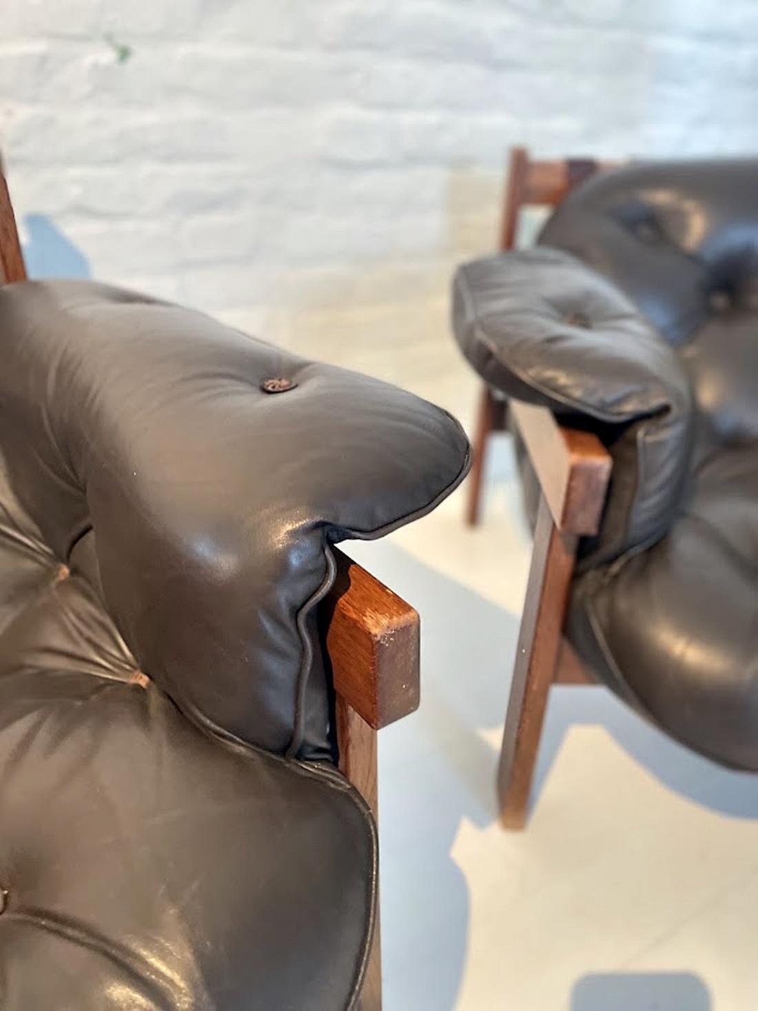Mid Century Senator Leather Armchair 1970s, Hungary 2