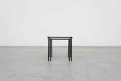 Mid Century Perforated Metal Nesting Tables by Floris Fiedeldij for Artimeta