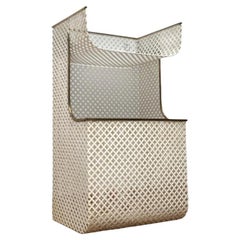 Mid-Century Perforated Metal Shelf, 1950s