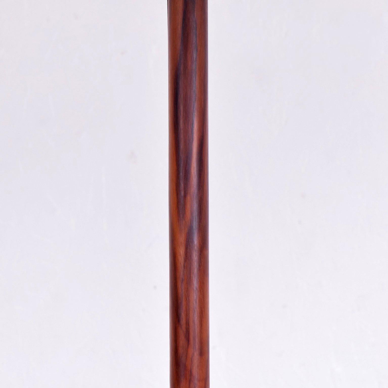 Mid-Century Period Rosewood & Brass Floor Lamp 1