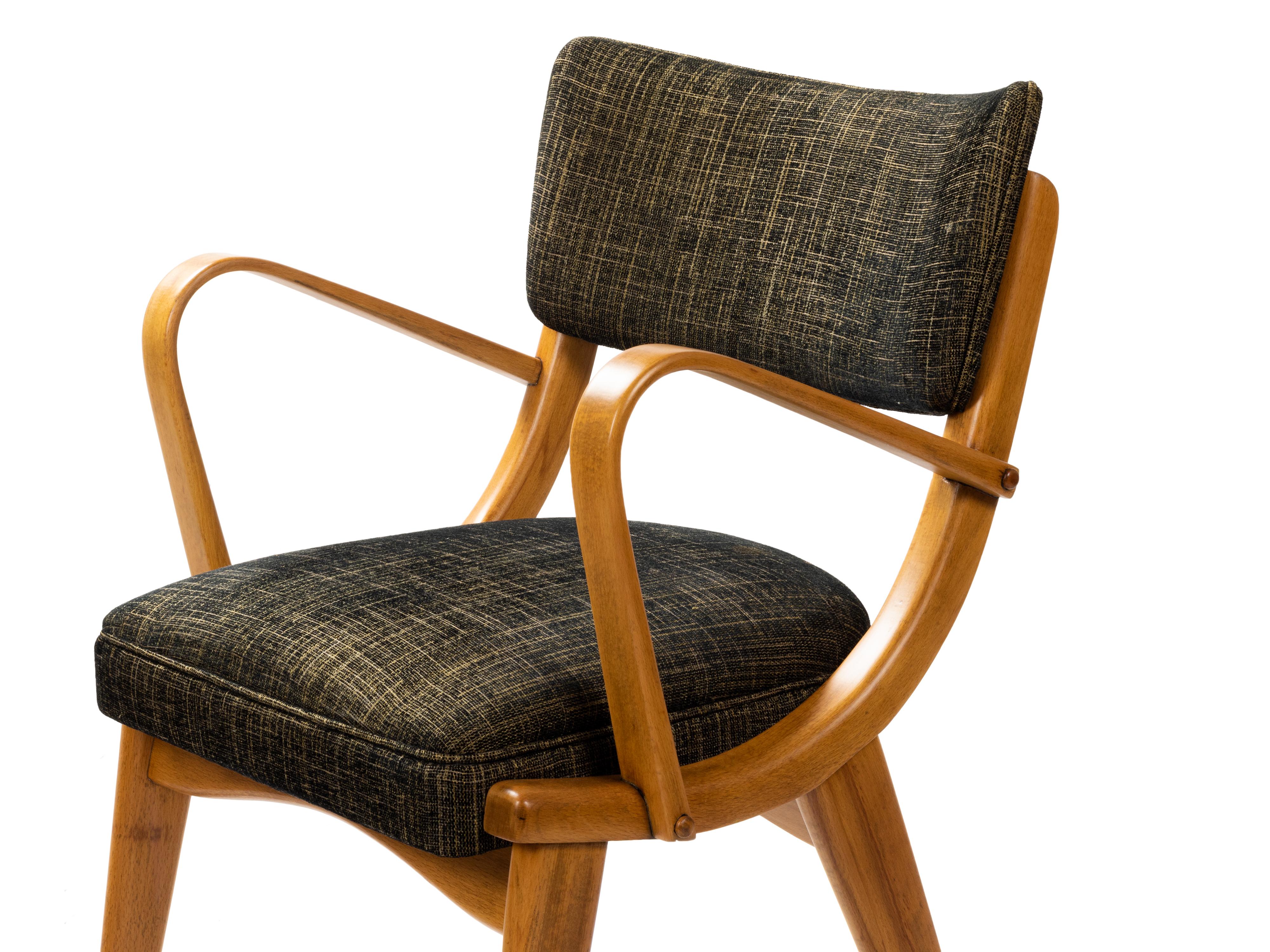 Set di 4 poltrone di metà secolo, (1952 - 1960), Danimarca in vendita 9