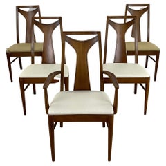 Vintage Mid-Century "Perspecta" Line Dining Chairs After Kent Coffey, Set of Five