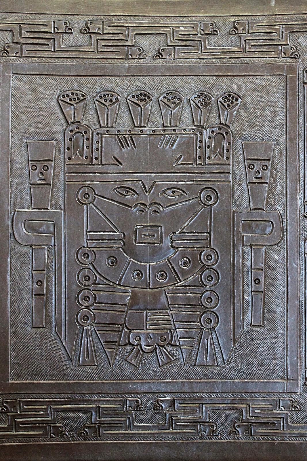 Midcentury Peruvian Tooled Leather Folding Chair, 1970 1
