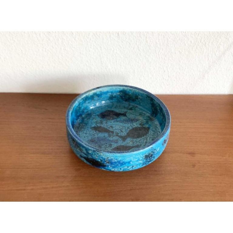 Ciotola in ceramica Pesce di metà secolo di Aldo Londi per Bitossi, Italia, anni '60 in vendita 5