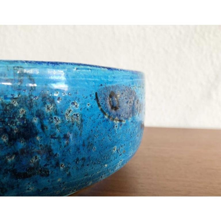 Ciotola in ceramica Pesce di metà secolo di Aldo Londi per Bitossi, Italia, anni '60 in vendita 1