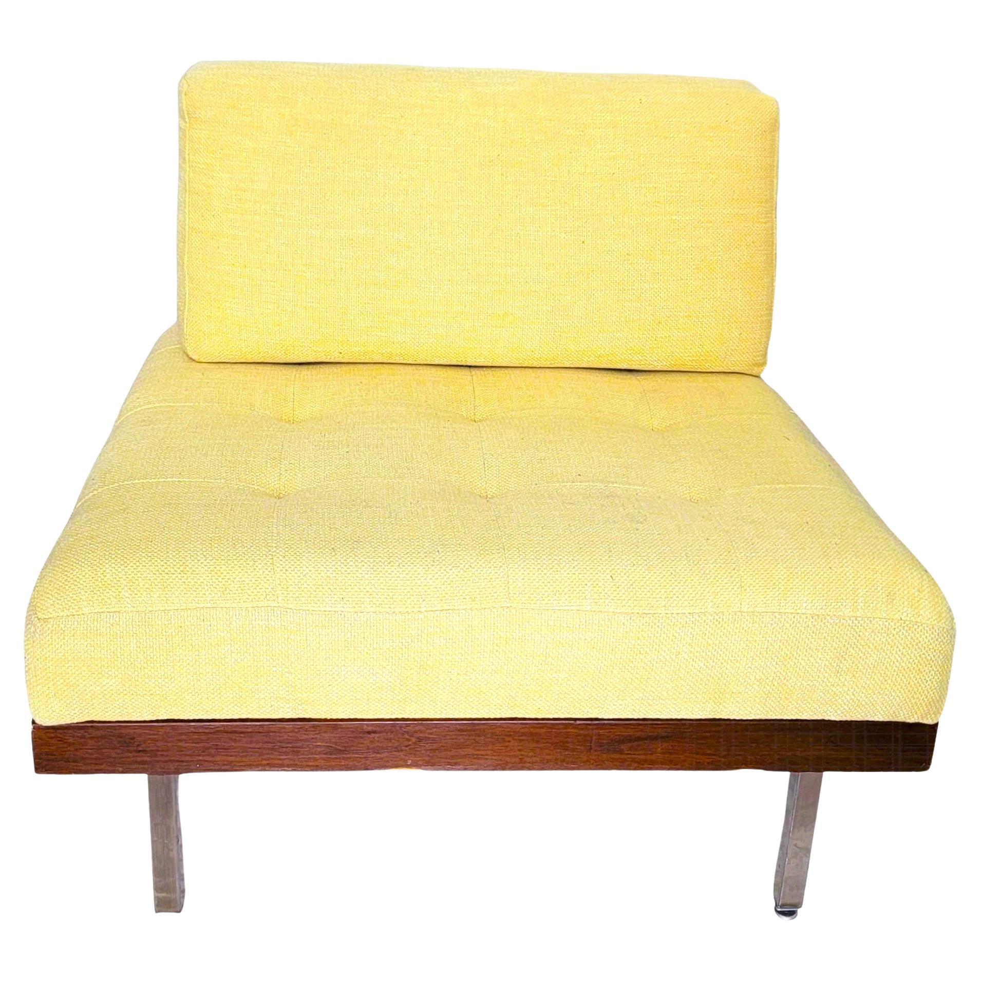 Mid Century Peter Hvidt lounge chair, Upholstery done by GTO Upholstery. Measures approx - 27.5 x 30 x 30