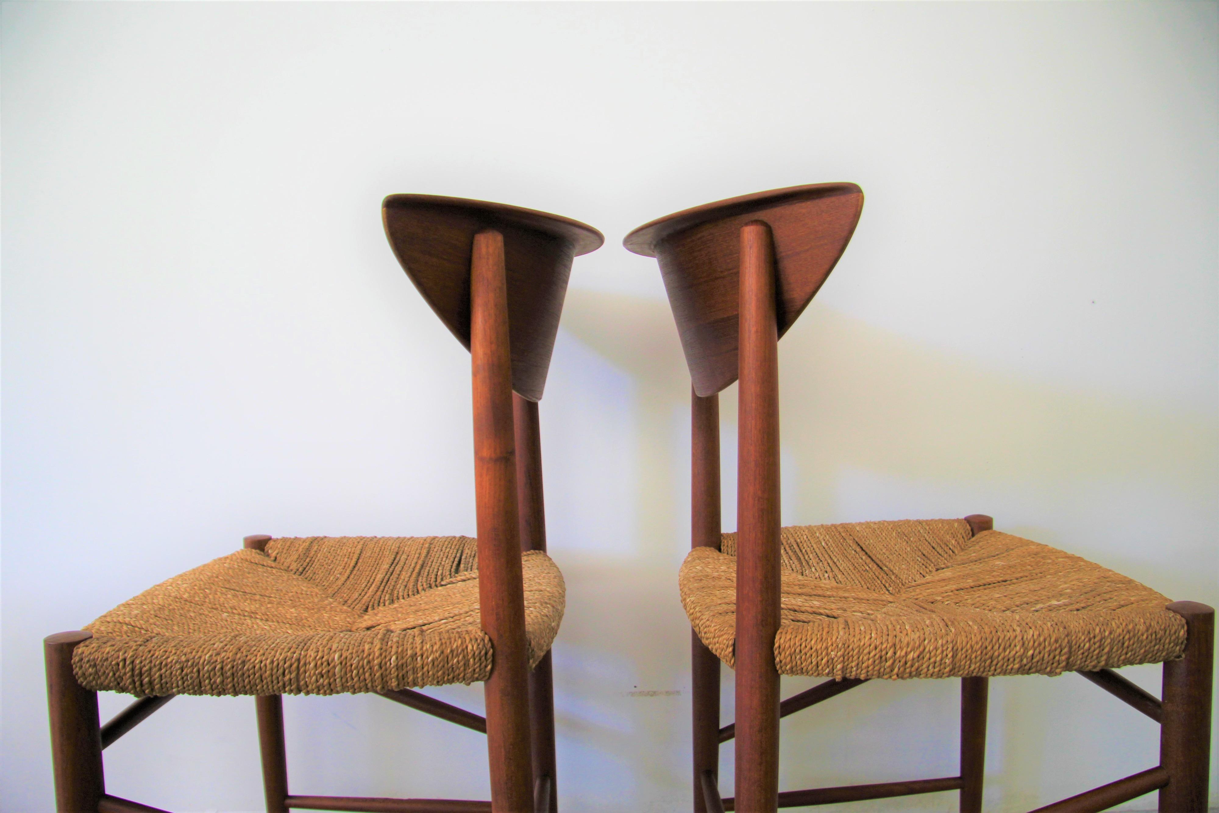 Mid-Century Modern Midcentury Peter Hvidt & Orla Molgaard-Nielsen Teak Dining Chairs, Set of 6