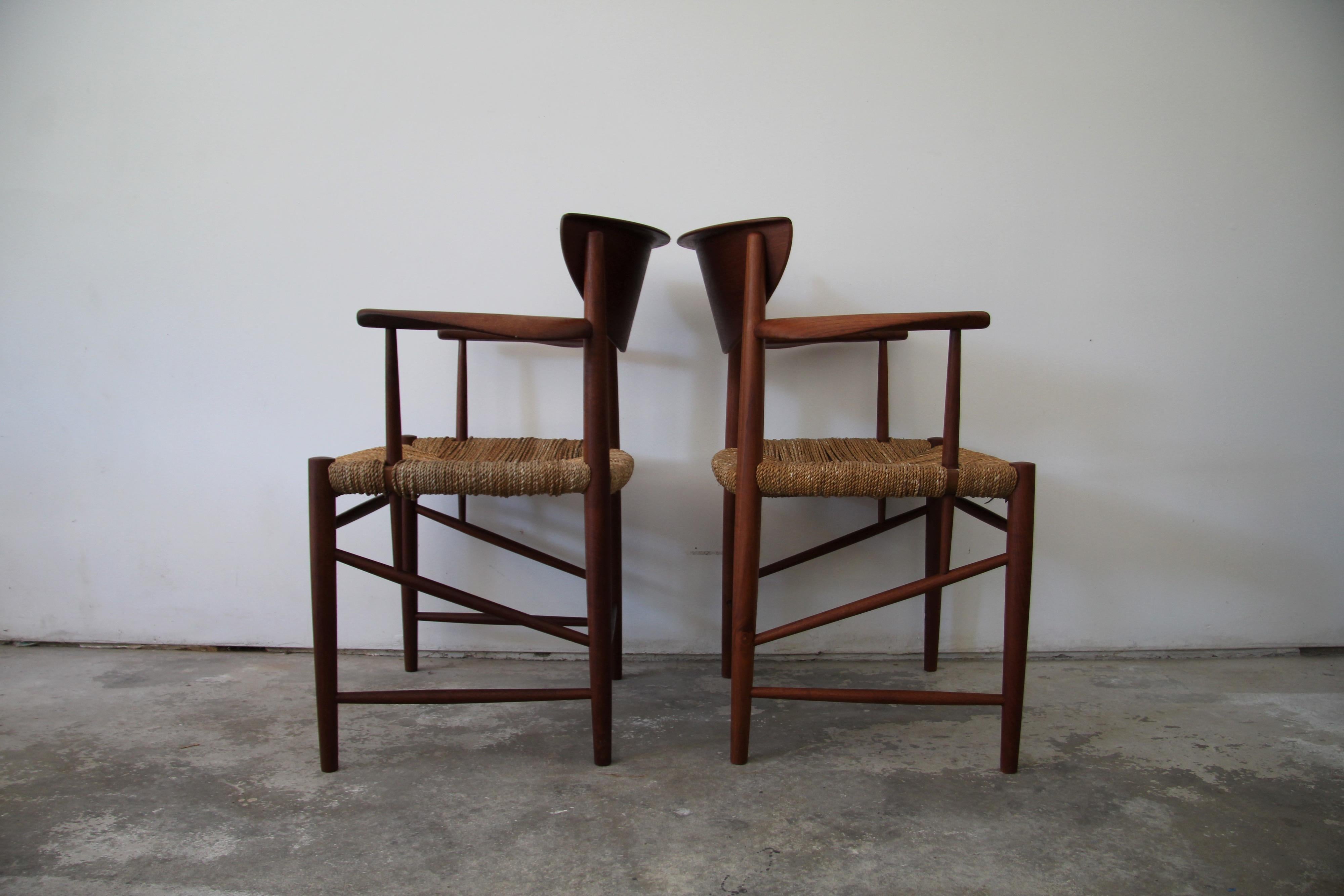 Danish Midcentury Peter Hvidt & Orla Molgaard-Nielsen Teak Dining Chairs, Set of 6
