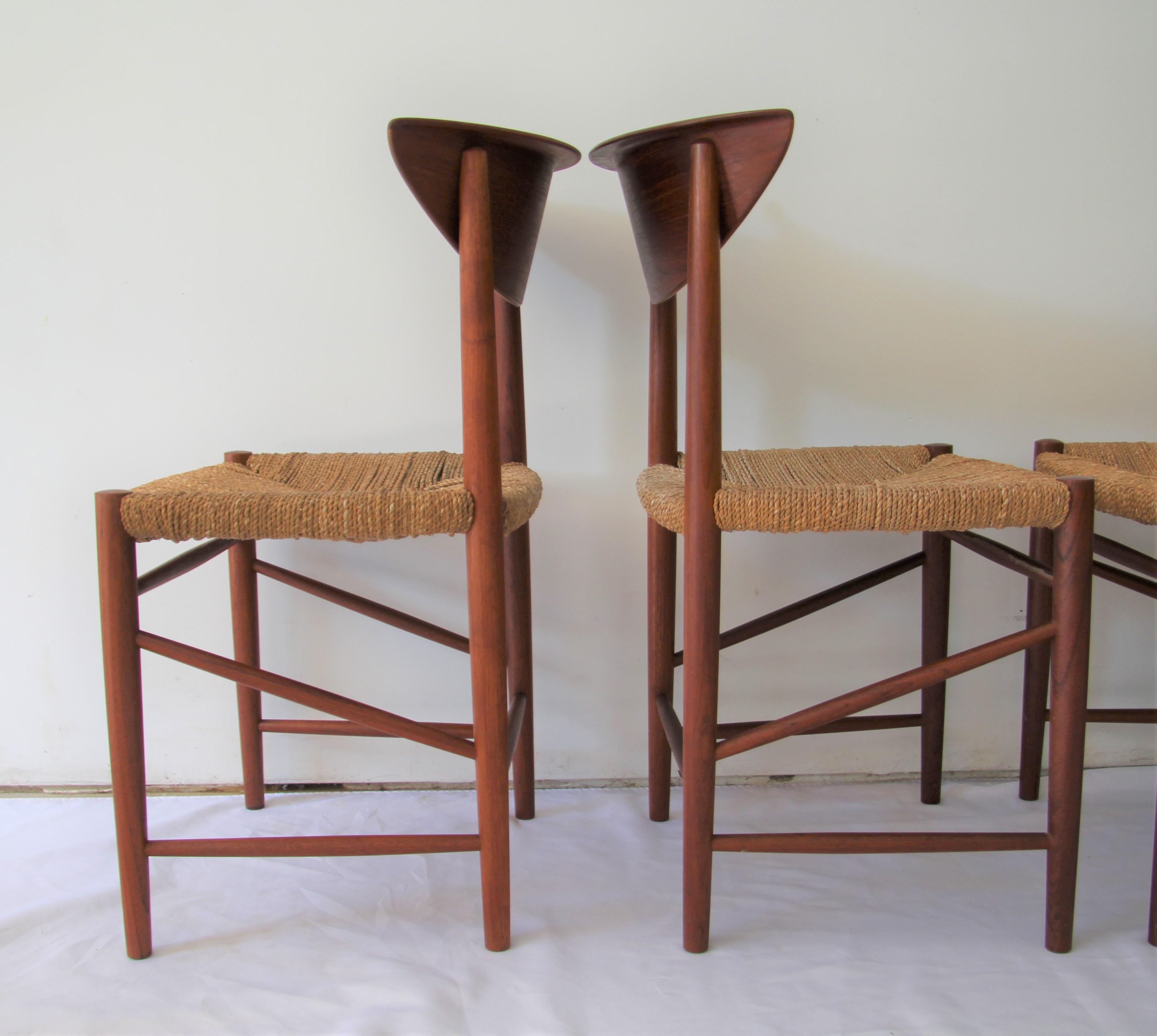 Mid-20th Century Midcentury Peter Hvidt & Orla Molgaard-Nielsen Teak Dining Chairs, Set of 6