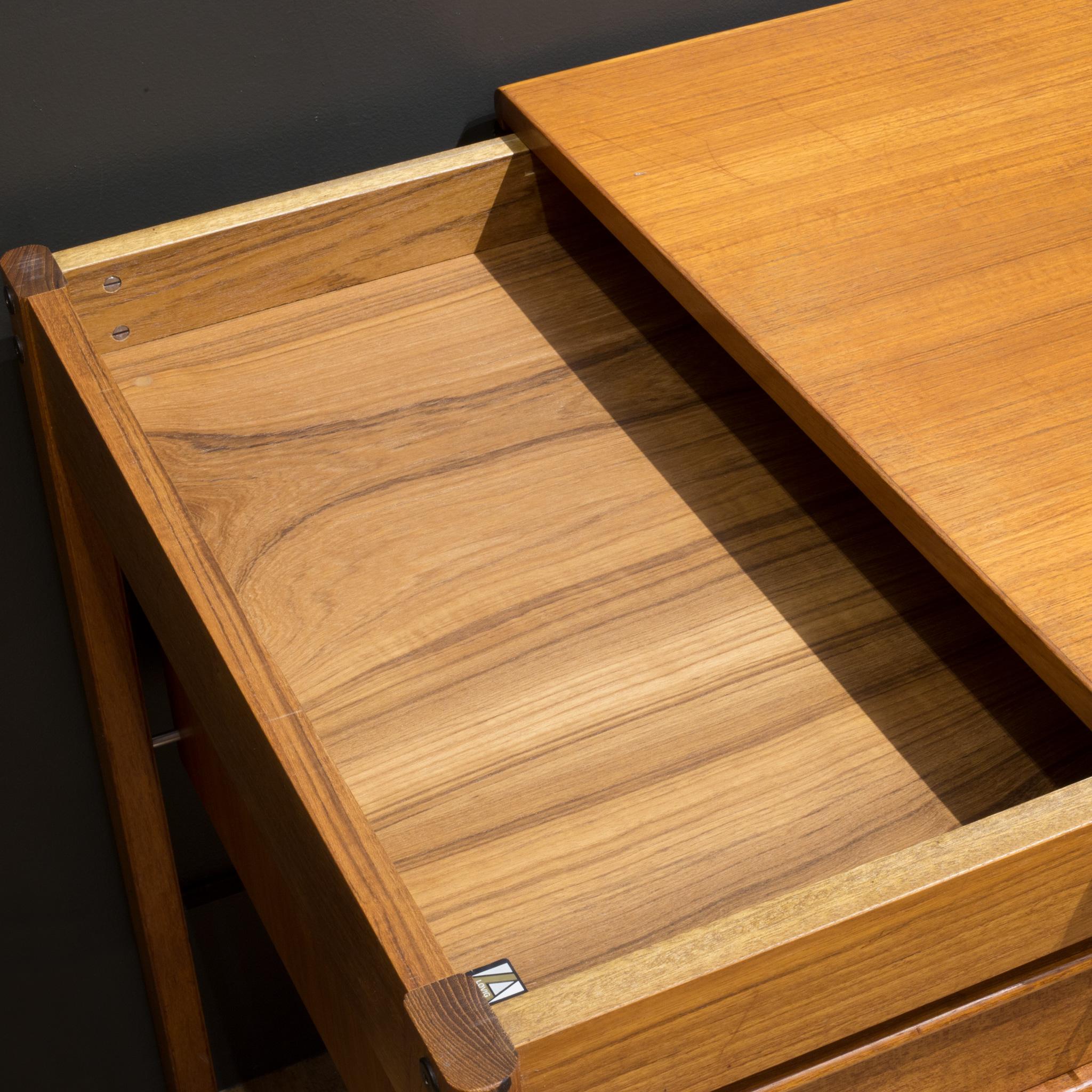 Mid-Century Peter Lovig Nielsen Teak Desk with Sliding Top C.1960 3
