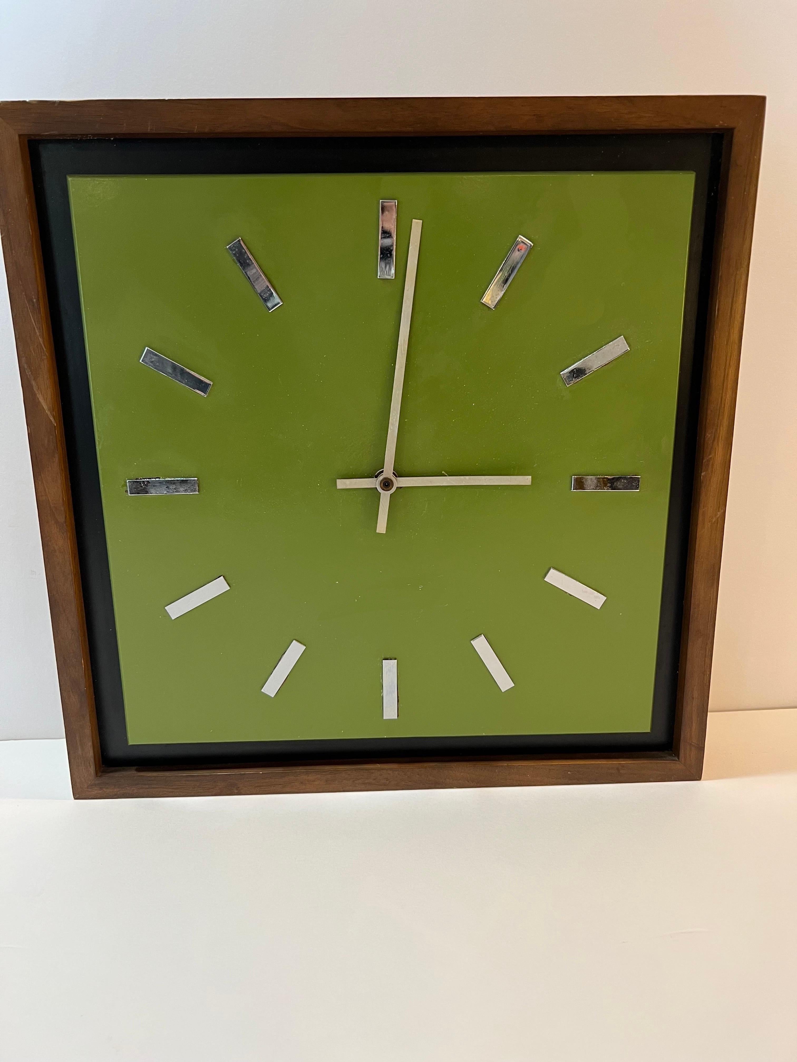 midcentury wall clock