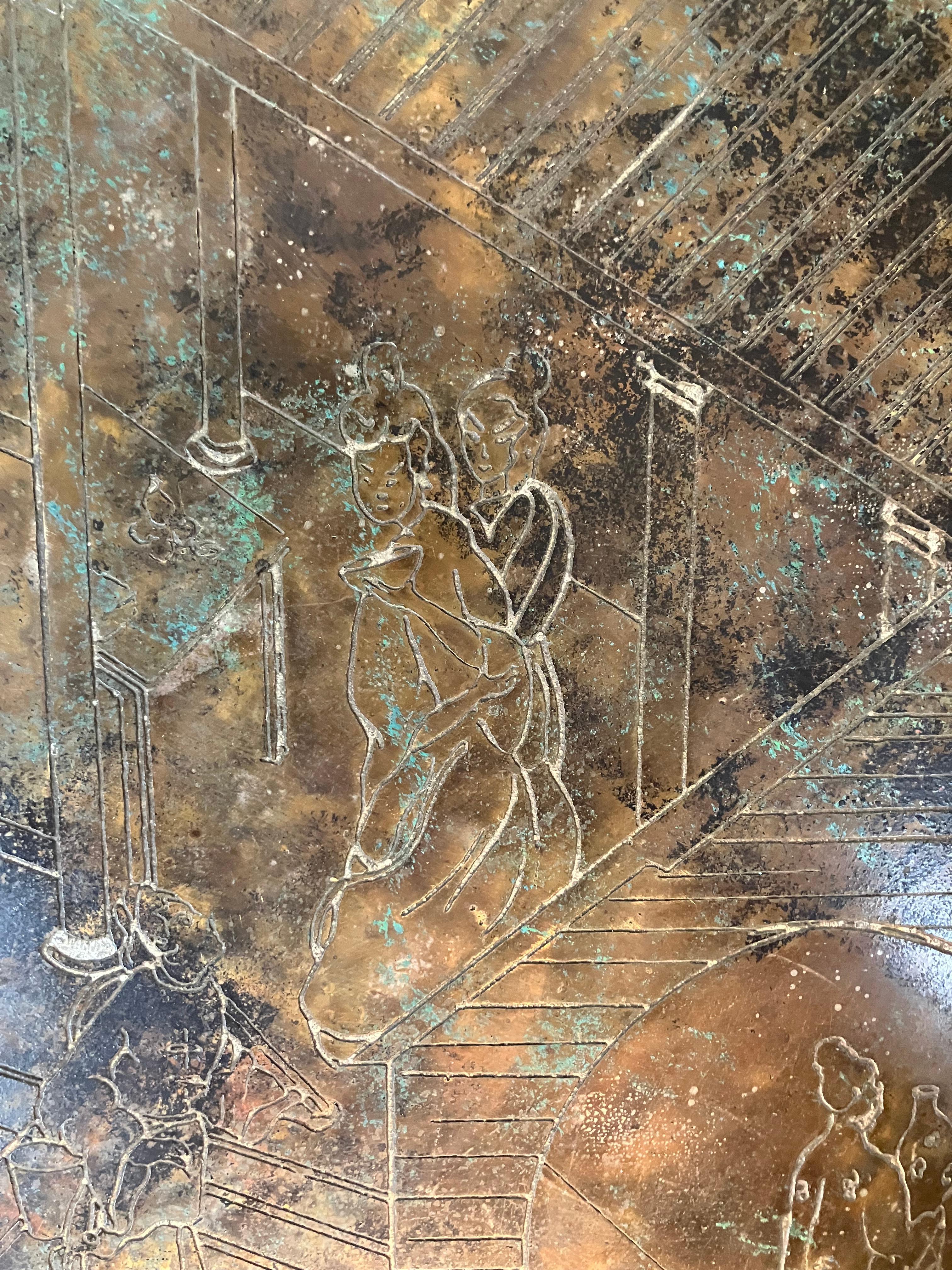 Mid-Century Pewter & Bronze 