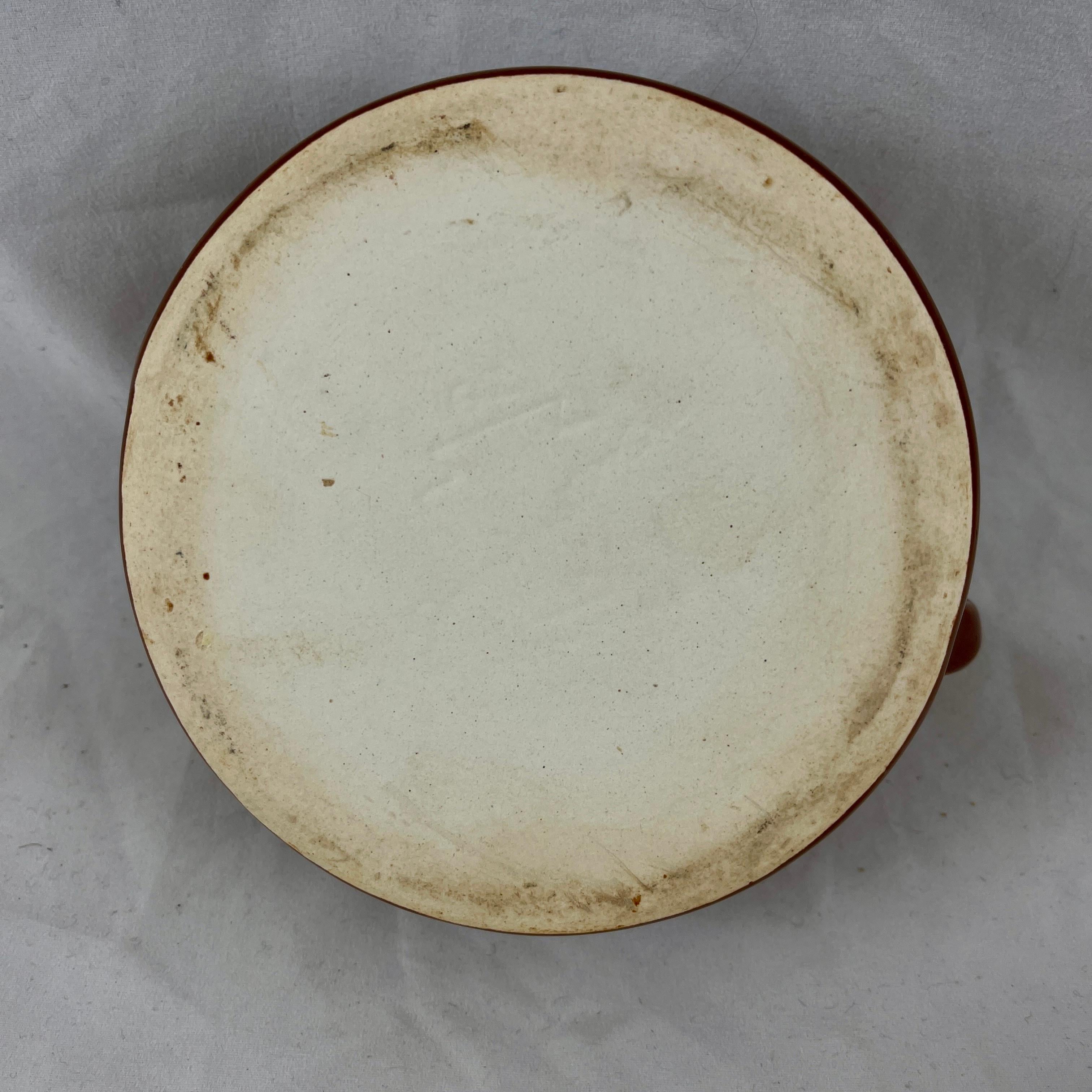 Stoneware Mid-Century Pfaltzgraff Pottery Lidded Onion Soup Au Gratin Casseroles, Set/6 For Sale